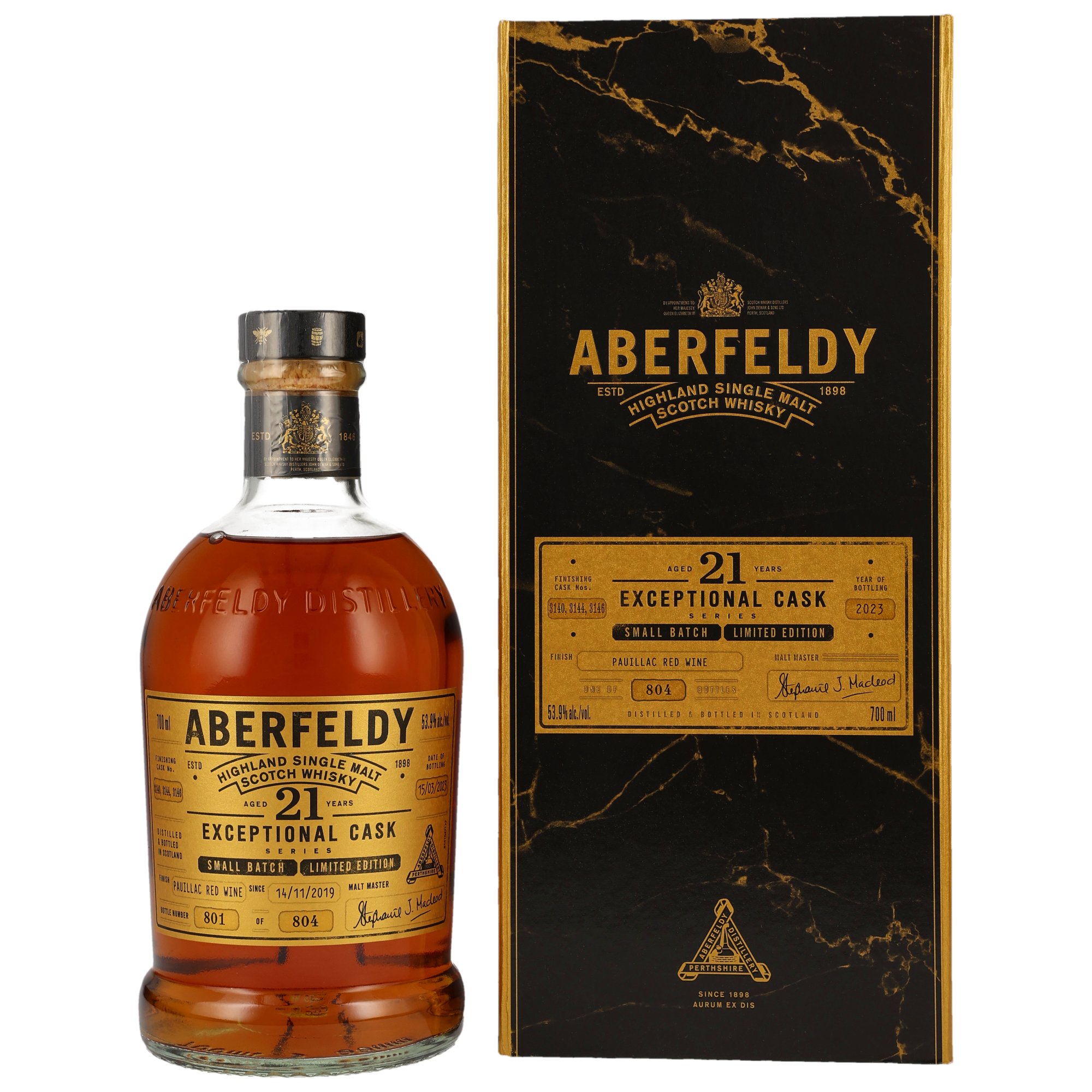 Aberfeldy 21 y.o. - Exceptional Cask for Germany Pauillac Redwine Cask