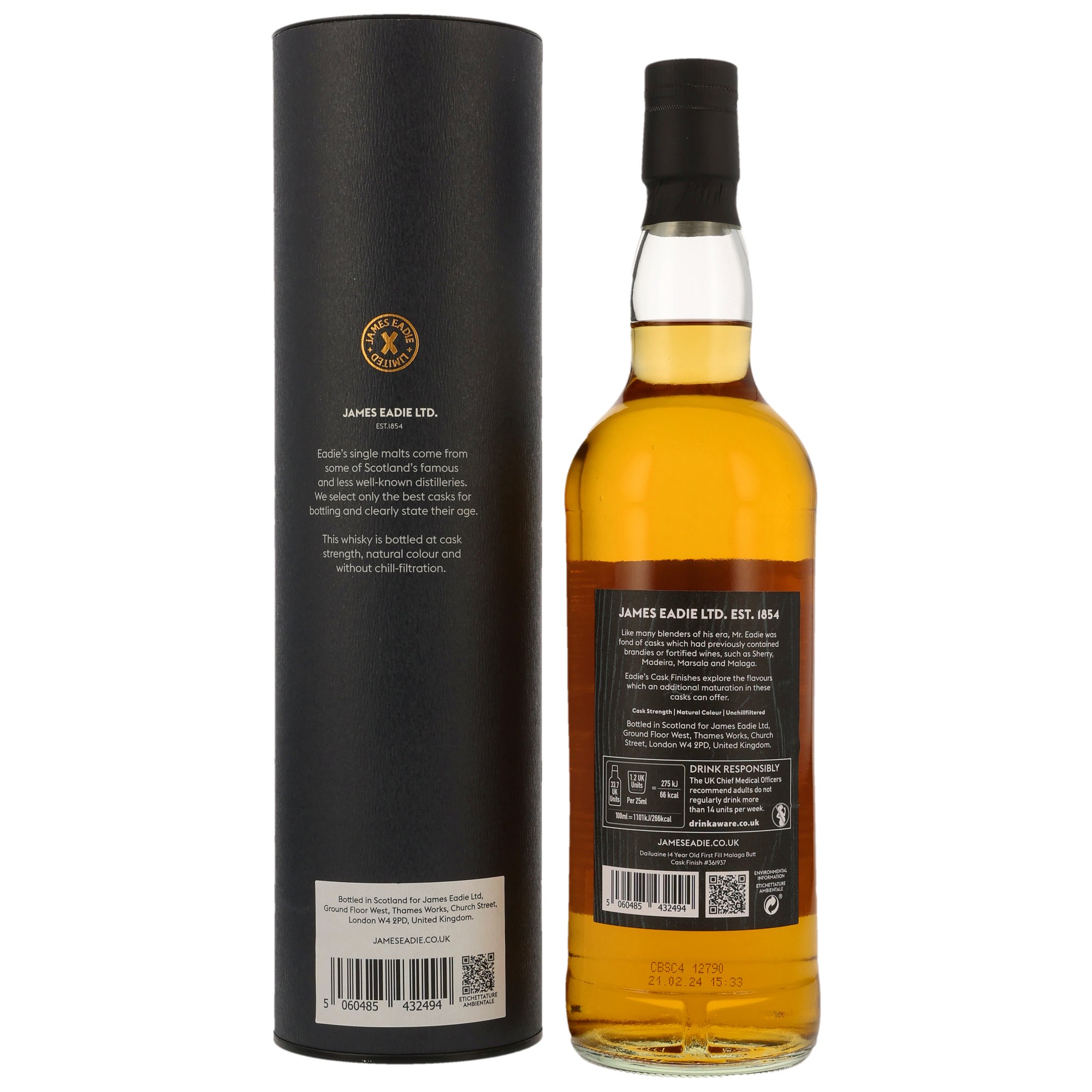 Dailuaine 2009/2024 - 14 y.o. First Fill Malaga #361937 - James Eadie