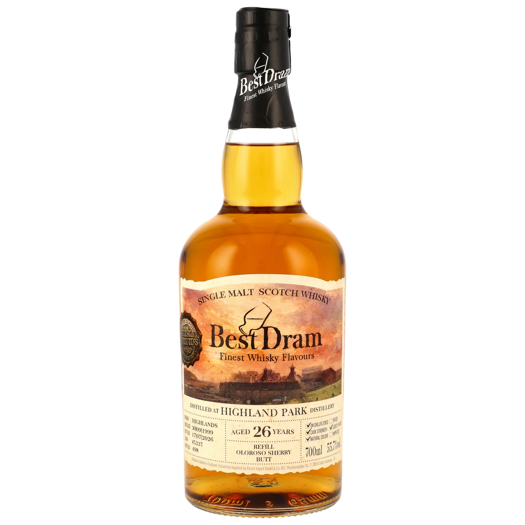 Highland Park 1999/2026 - 26 y.o. - Refill Oloroso Sherry Butt #5337 (Best Dram)