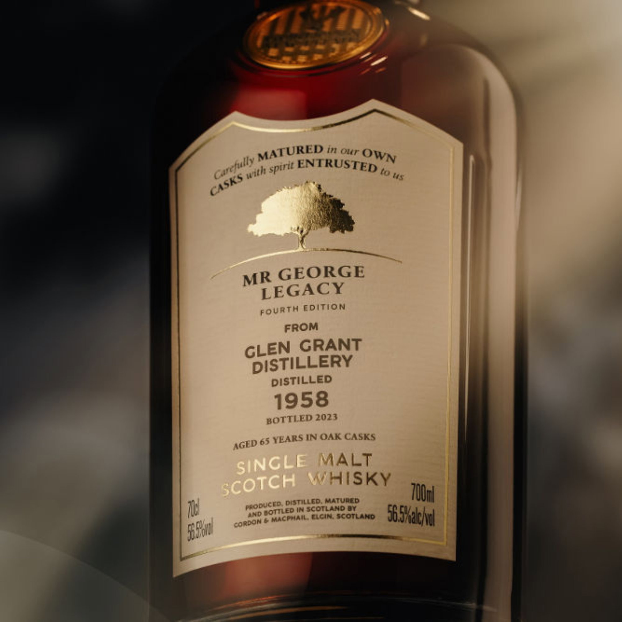 Glen Grant 1958/2023 - 65 y.o. - G&M Cask #3818  - Mr. George Legacy