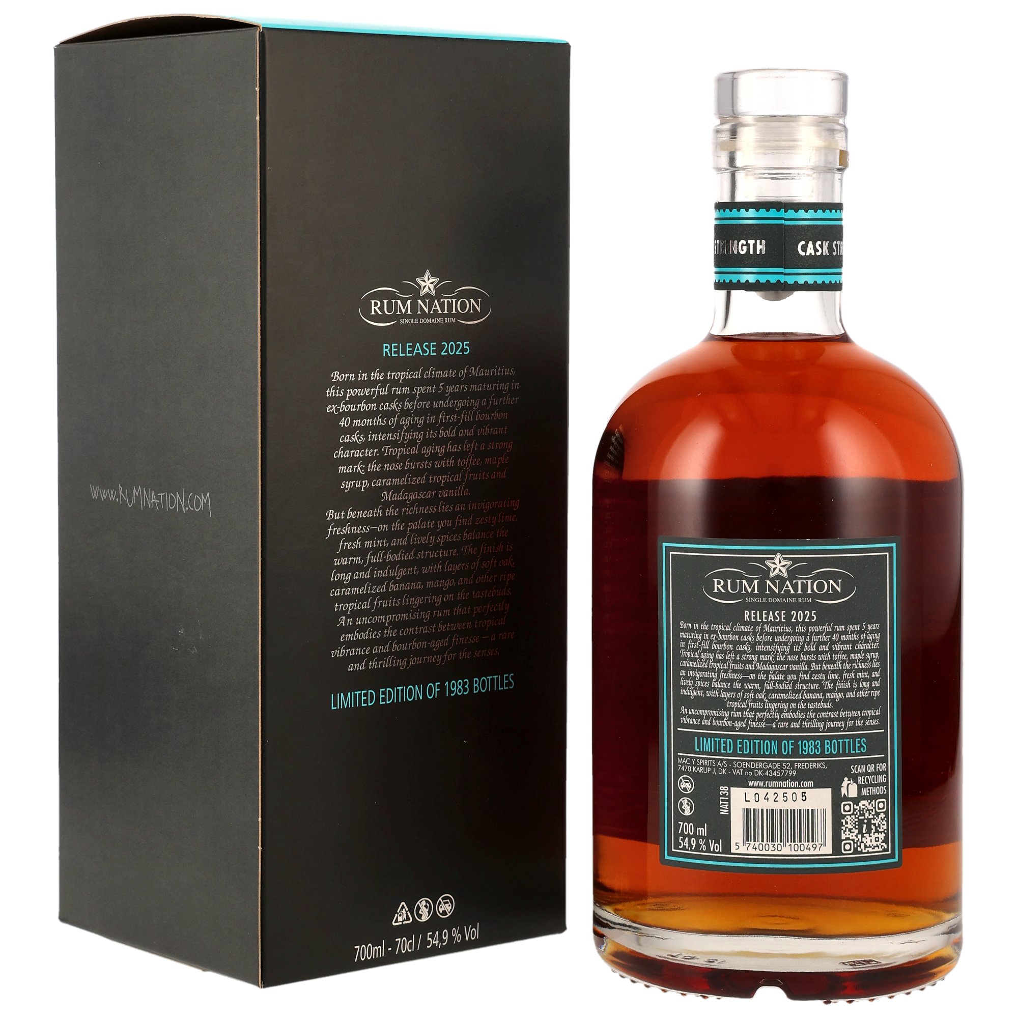 Mauritius 8 y.o. Cask Strength - Rum Nation