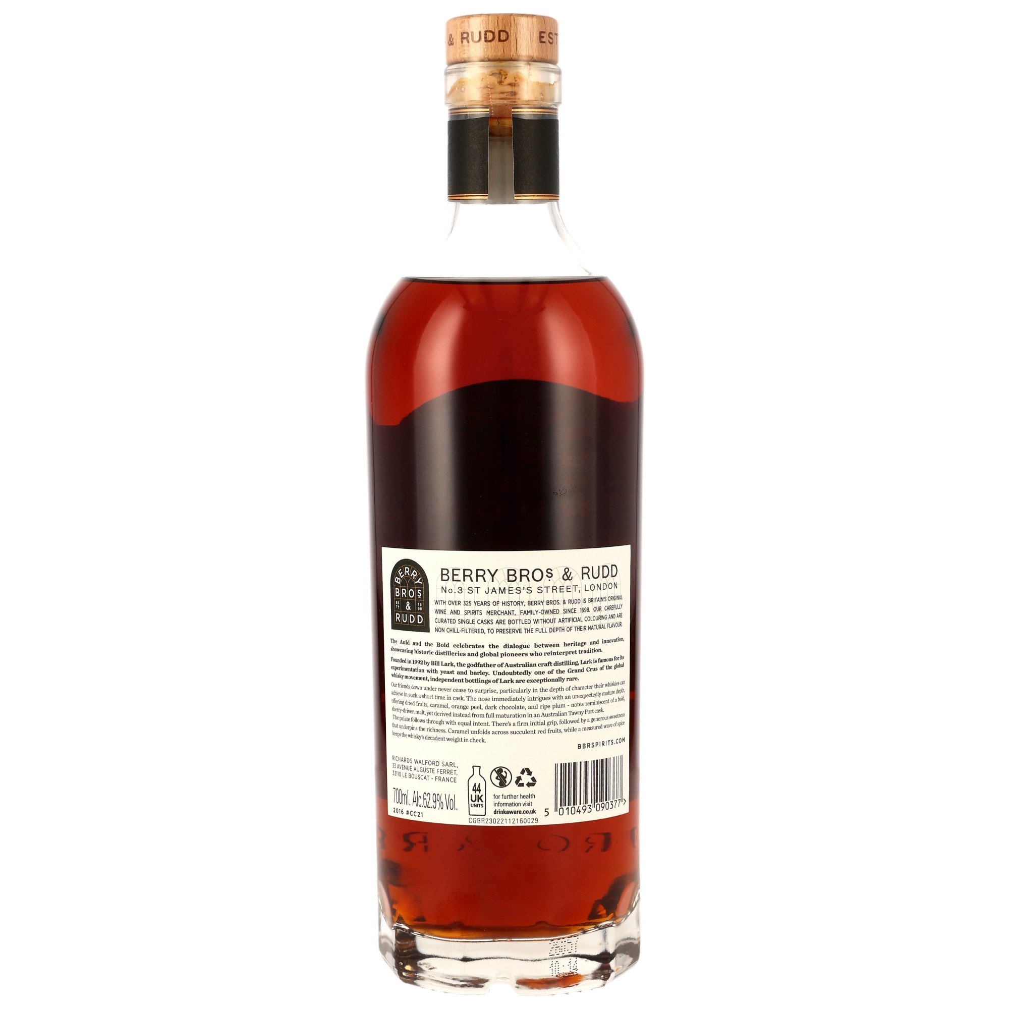 Lark Distillery 2016 -  Australlian Tawny Port #CC21 The Auld & The Bold (Berry Bros & Rudd)