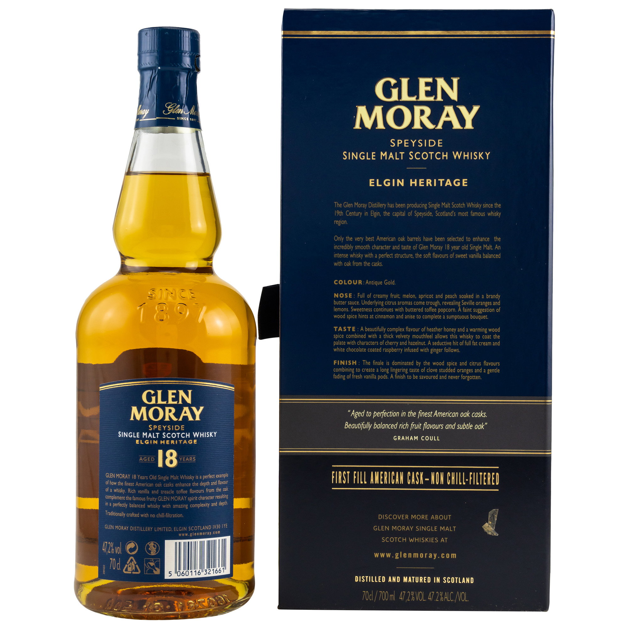 Glen Moray 18.y.o. First Fill American Cask