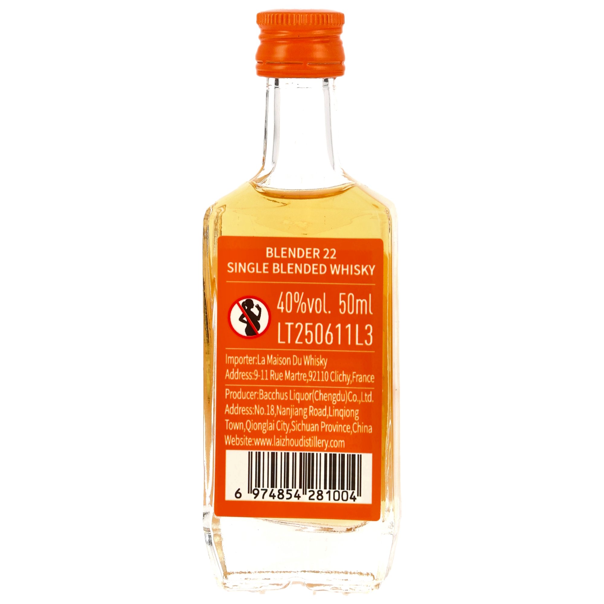 Laizhou Blender 22 - Chinese Blended Whisky - Mini