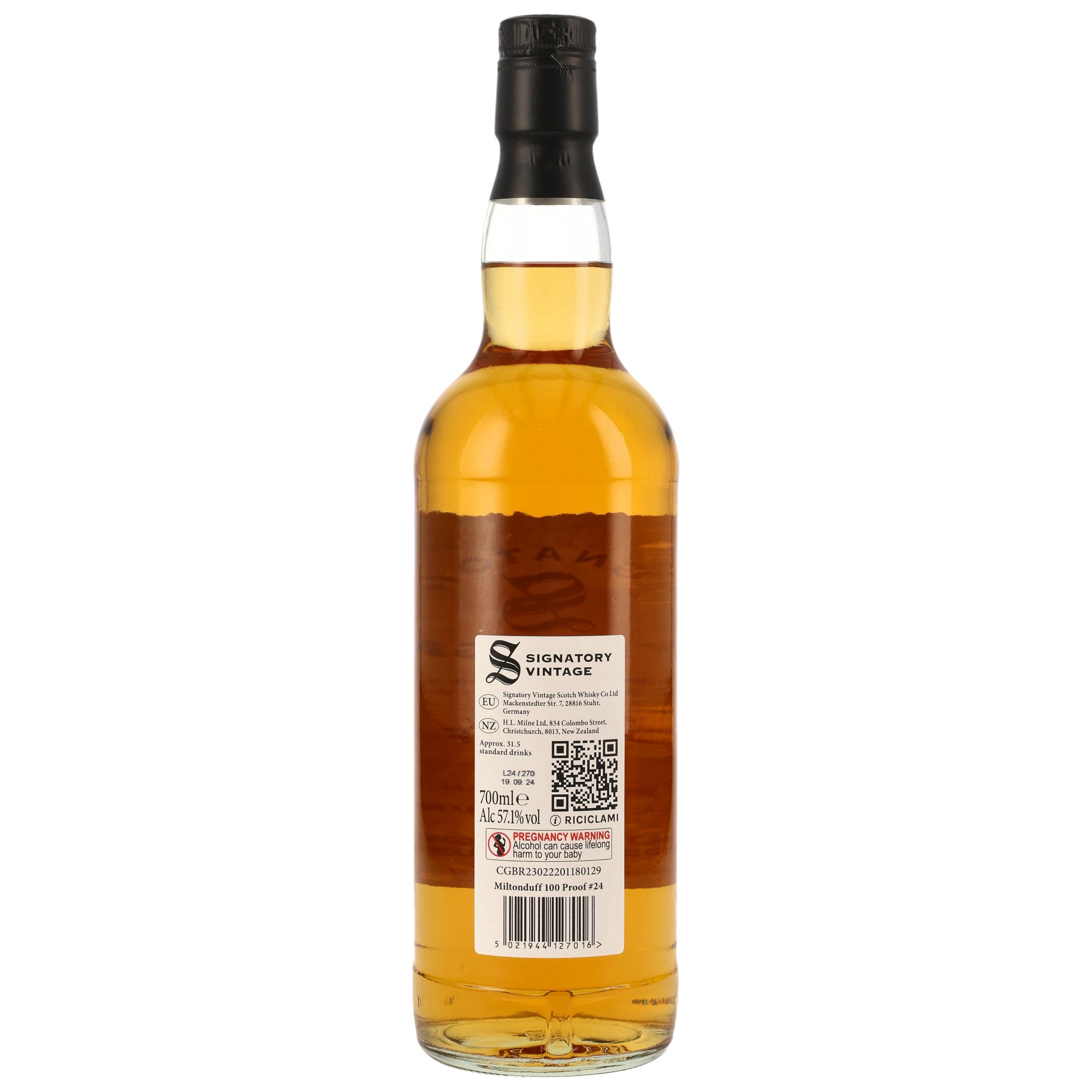 Miltonduff 2015/2024 - 8 y.o. - Signatory 100 PROOF Edition #24