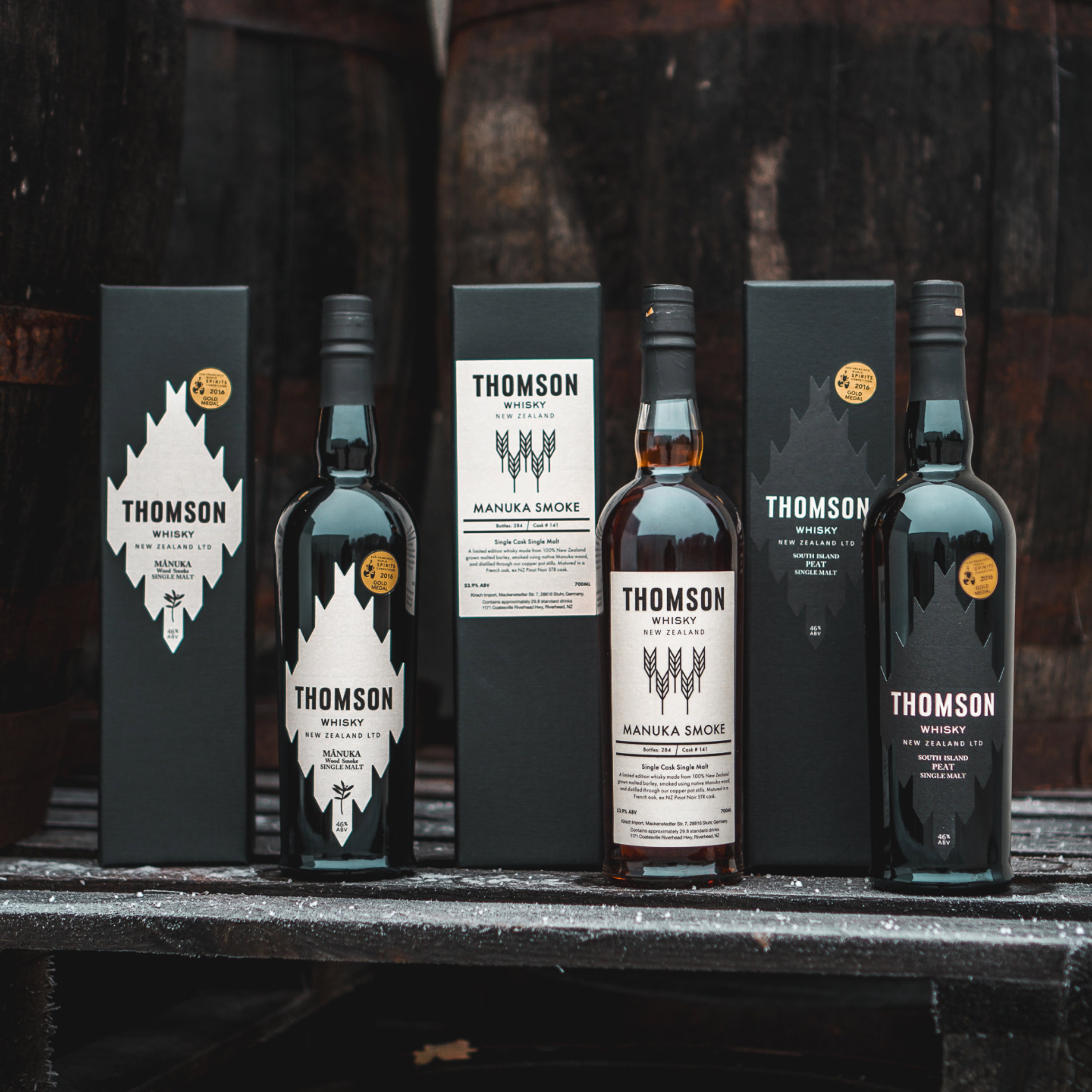 Thomson New Zealand Single Malt Whisky - South Island Peat