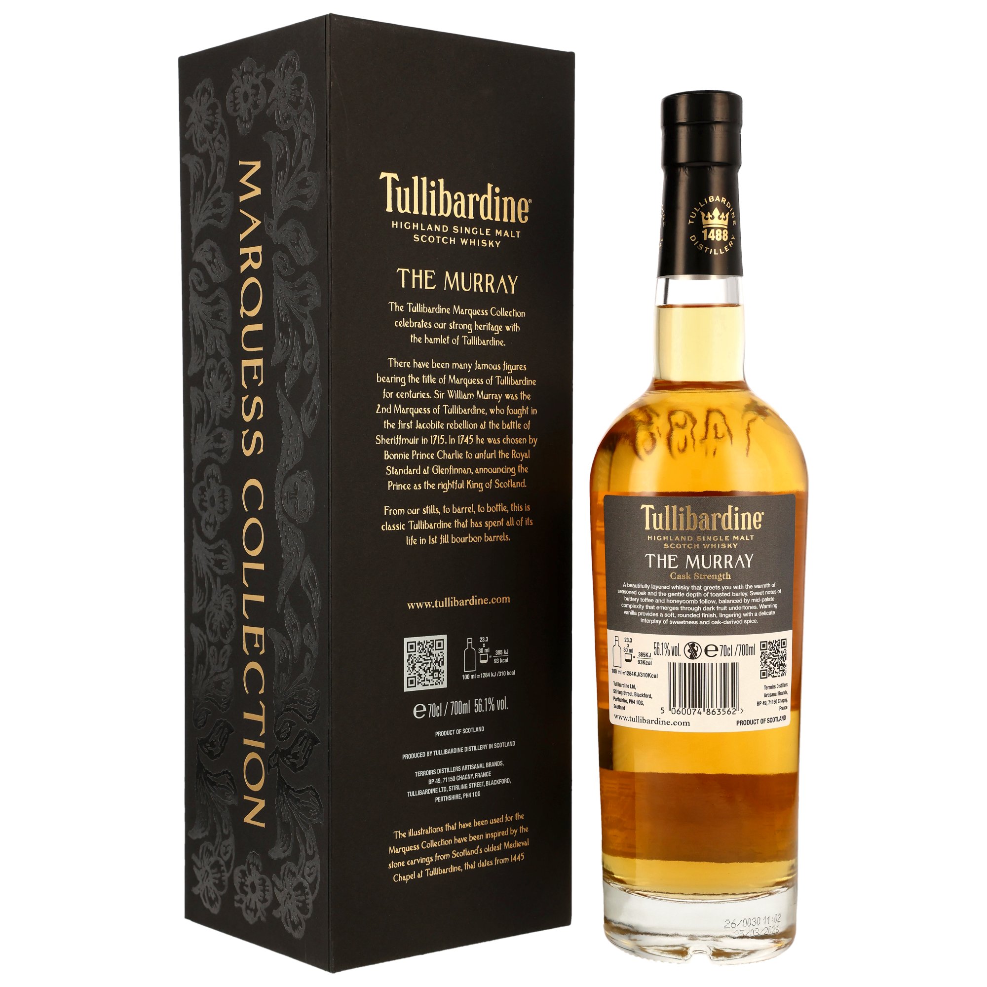 Tullibardine 2013/2026 The Murray - Cask Strength Edition - 1st Fill Bourbon Barrels