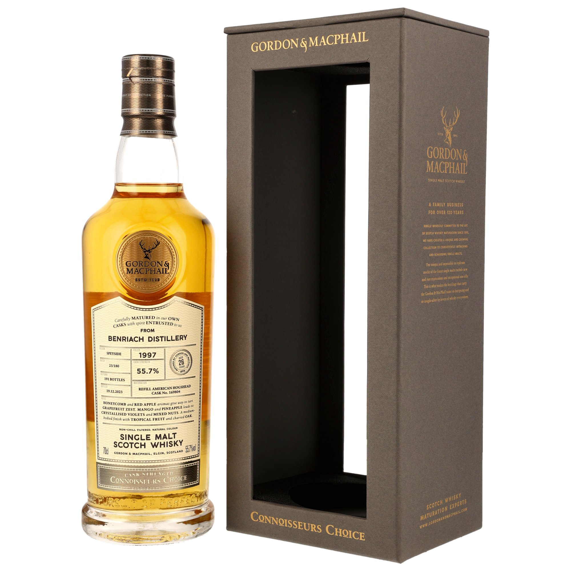 Benriach 1997/2023 - 26 y.o. - Refill American Hogshead #169804 - G&M CC CS