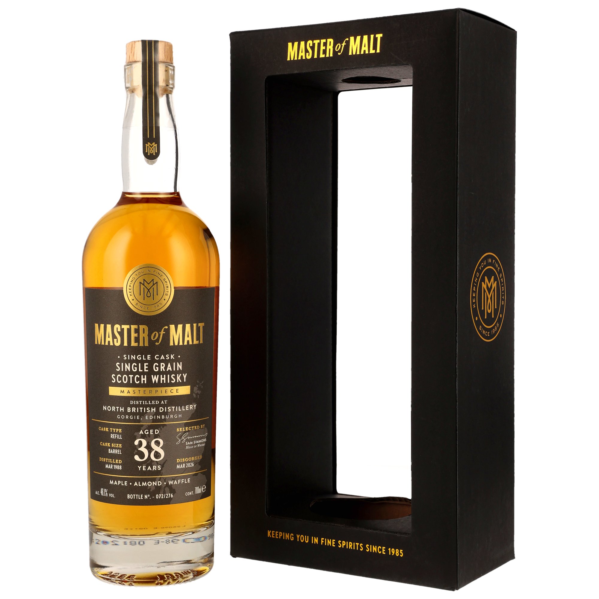 North British 1988/2026 - 38 y.o. - Refill Hogshead - Master of Malt