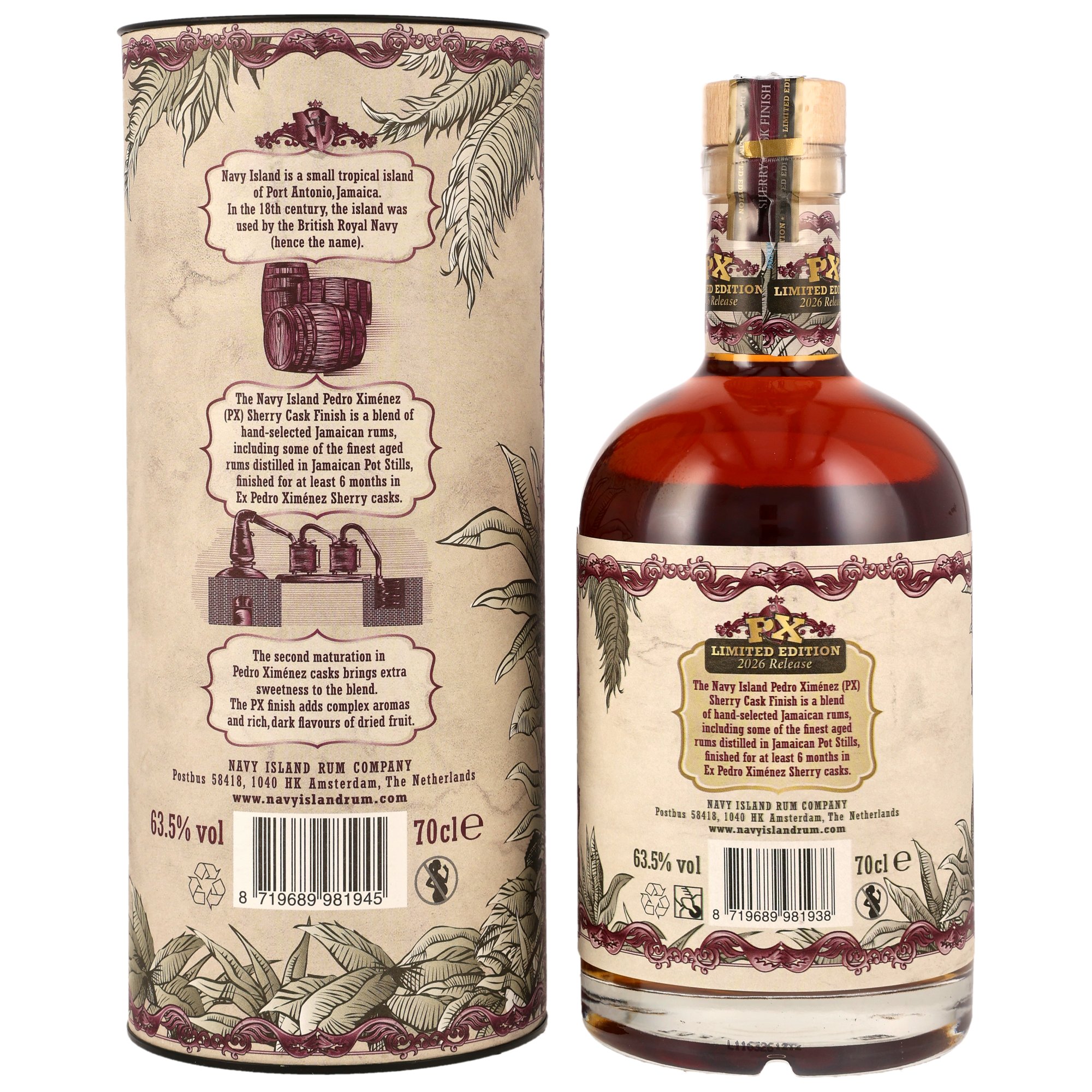 Navy Island PX Cask Finish - Jamaica Rum - Cask Strength (2026 Edition)