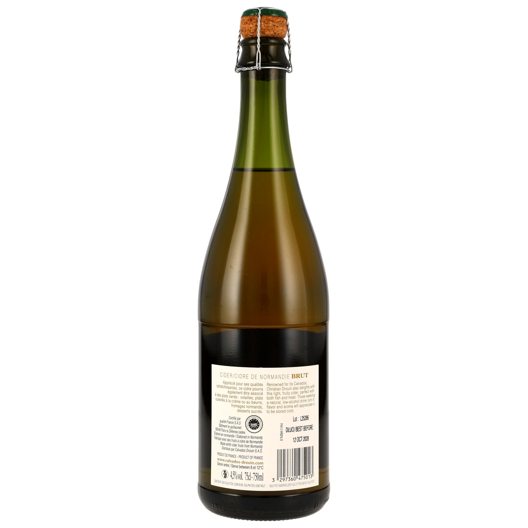 Christian Drouin Cidre bouché de Normandie - Brut - MHD Artikel