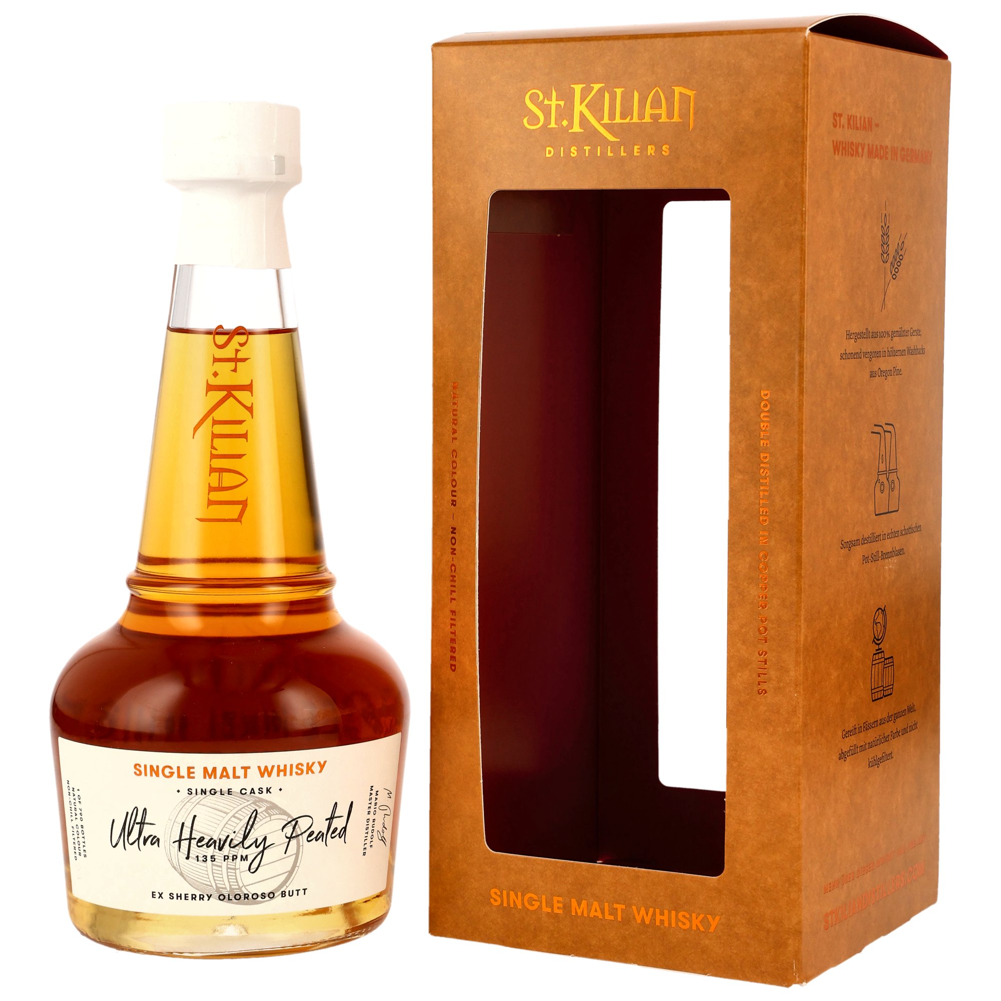St. Kilian 2019/2025 - 5 y.o. -  Oloroso Sherry Cask #4050 - Ultra Heavily Peated (135ppm)