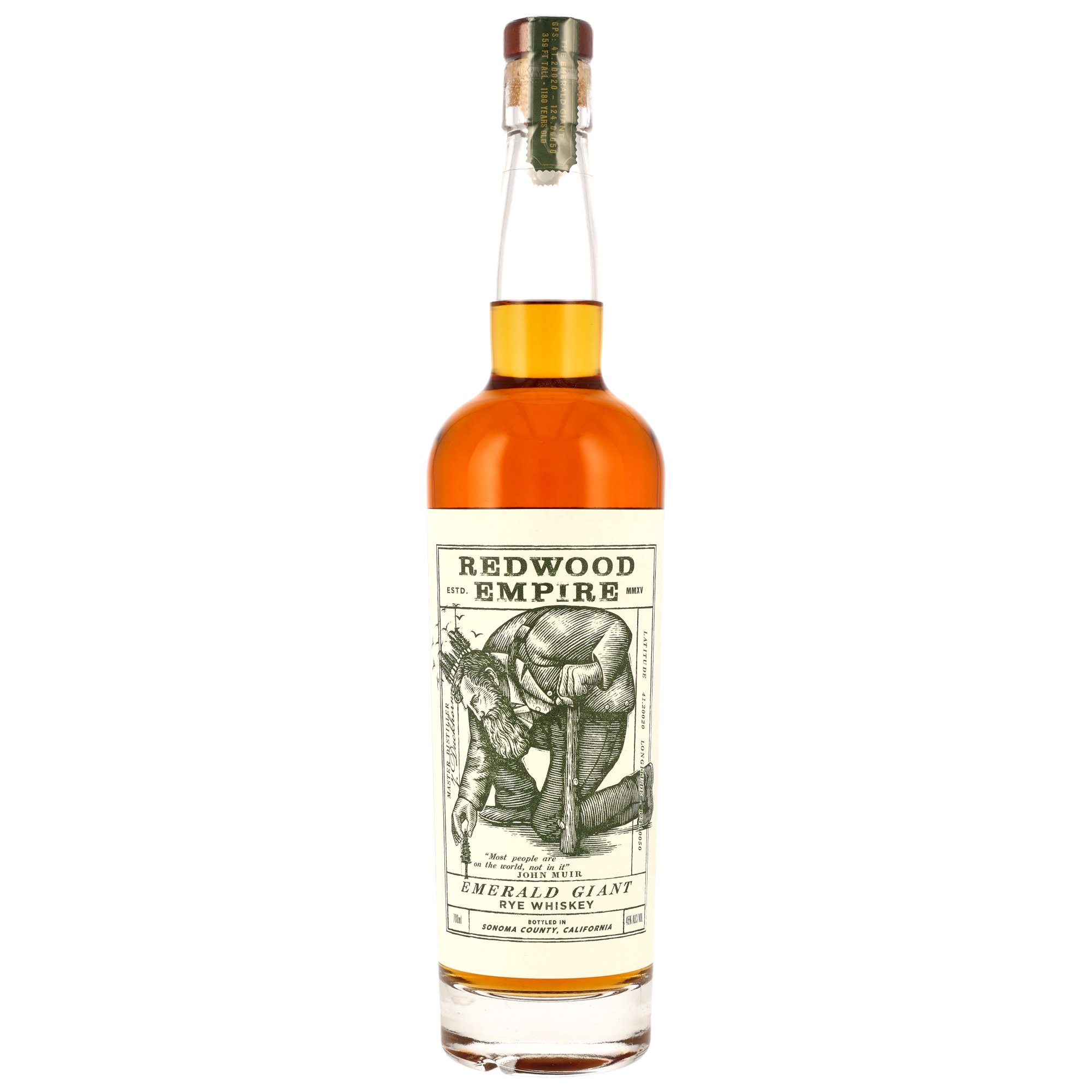 Redwood Empire Emerald Giant Rye Whiskey