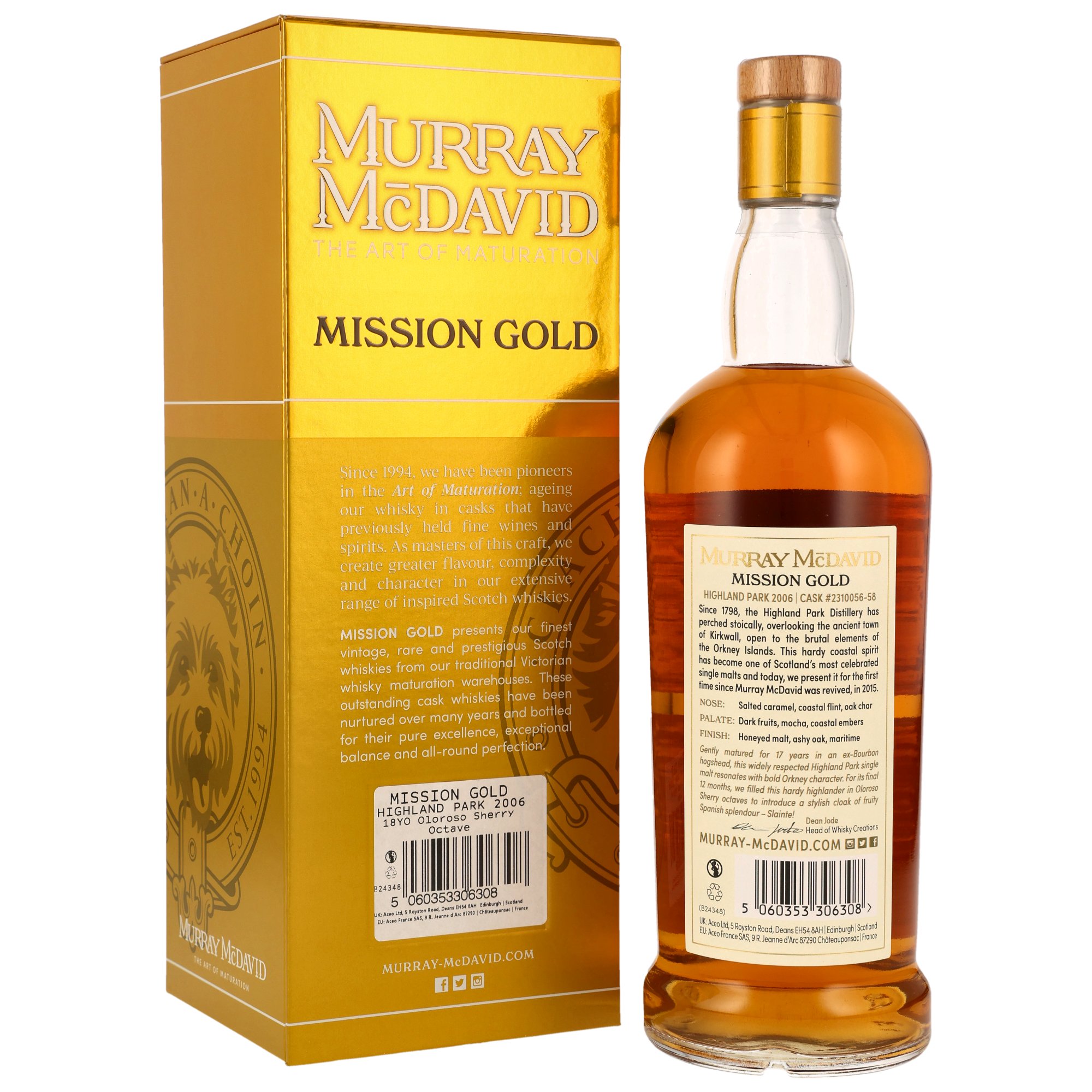 Highland Park 2006/2024 - 18 y.o. - Oloroso Casks #2310056-58 - Murray McDavid