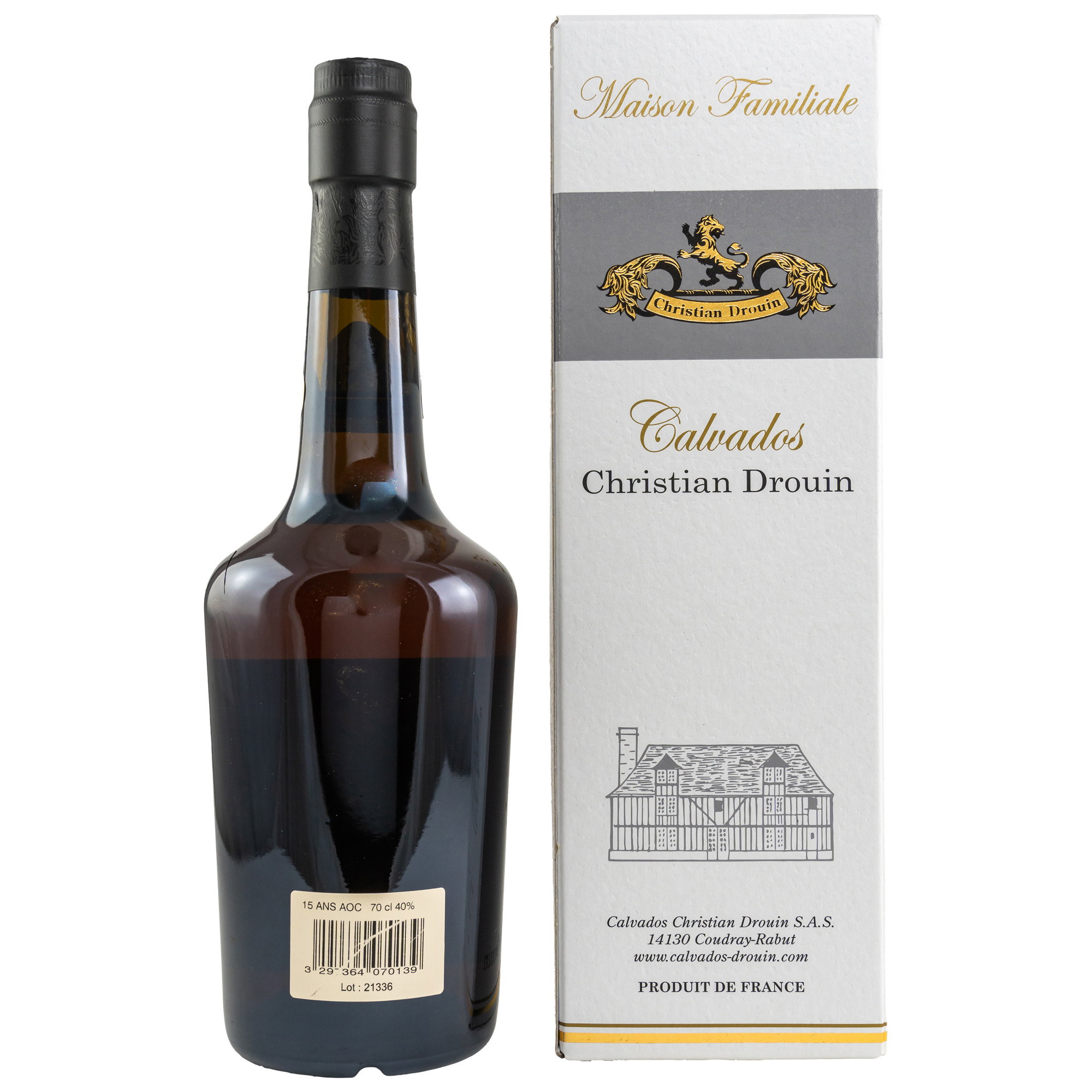 Christian Drouin 15 ans d'âge Calvados A.O.C