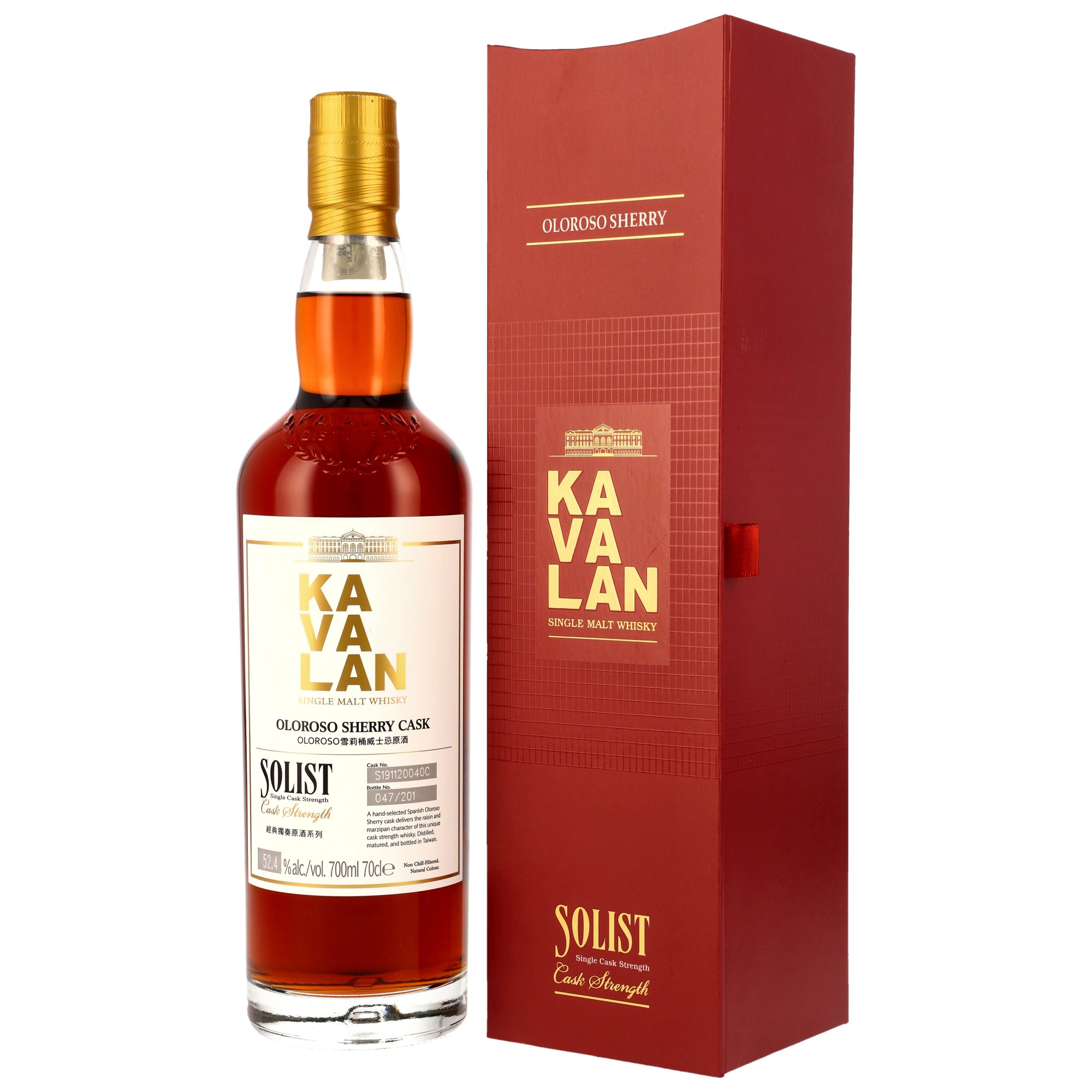 Kavalan Solist -  Oloroso Sherry Cask - 52,4%