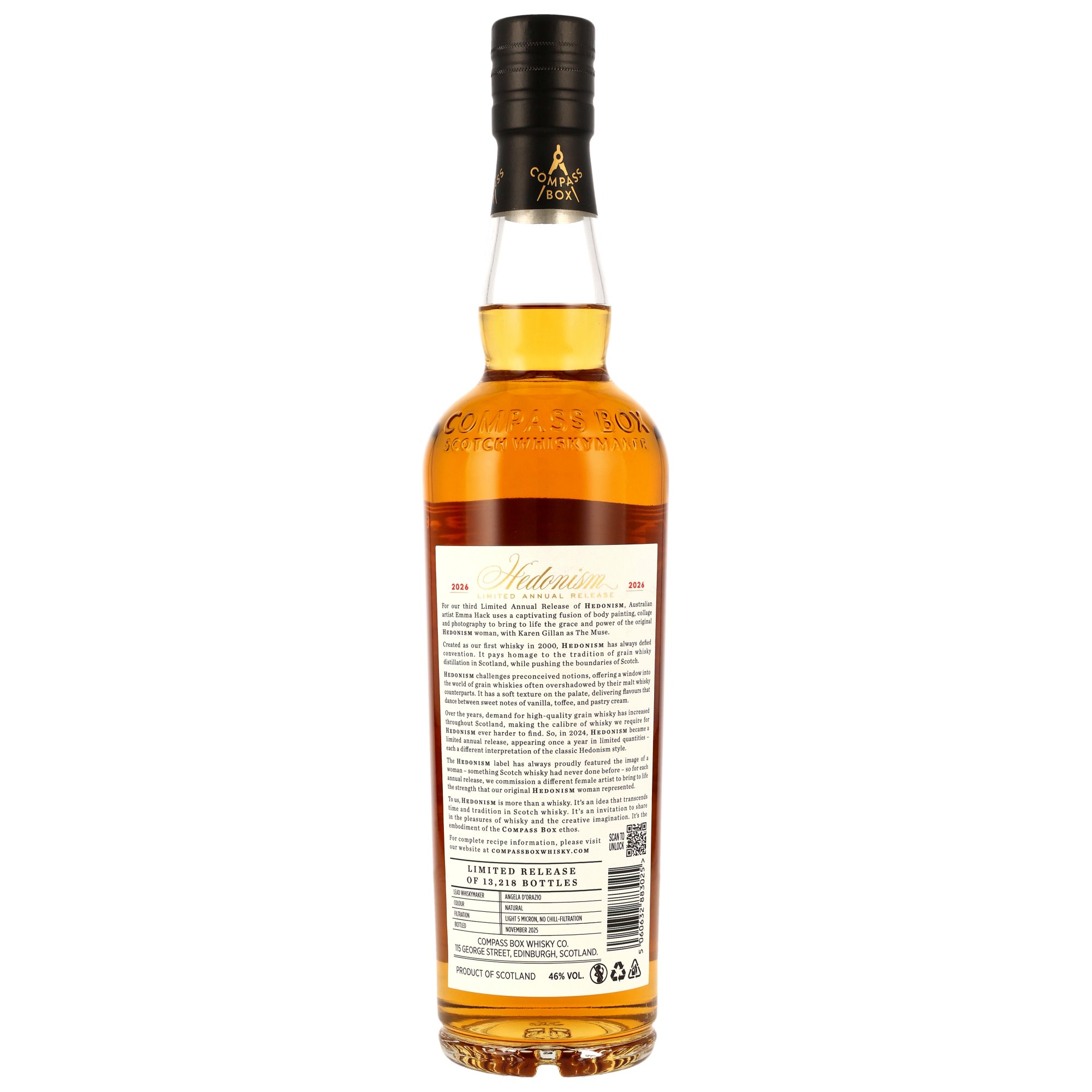 Compass Box Hedonism Blended Grain - Limited Release 2026 - ohne GP