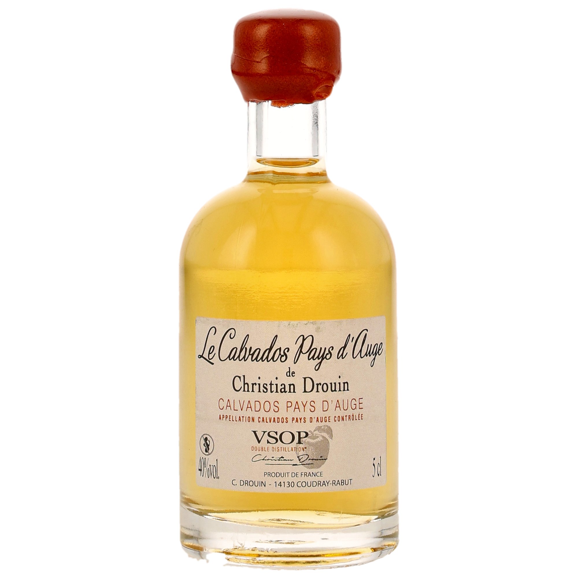 Christian Drouin VSOP Pale & Dry Calvados Pays d'Auge Mini 5cl