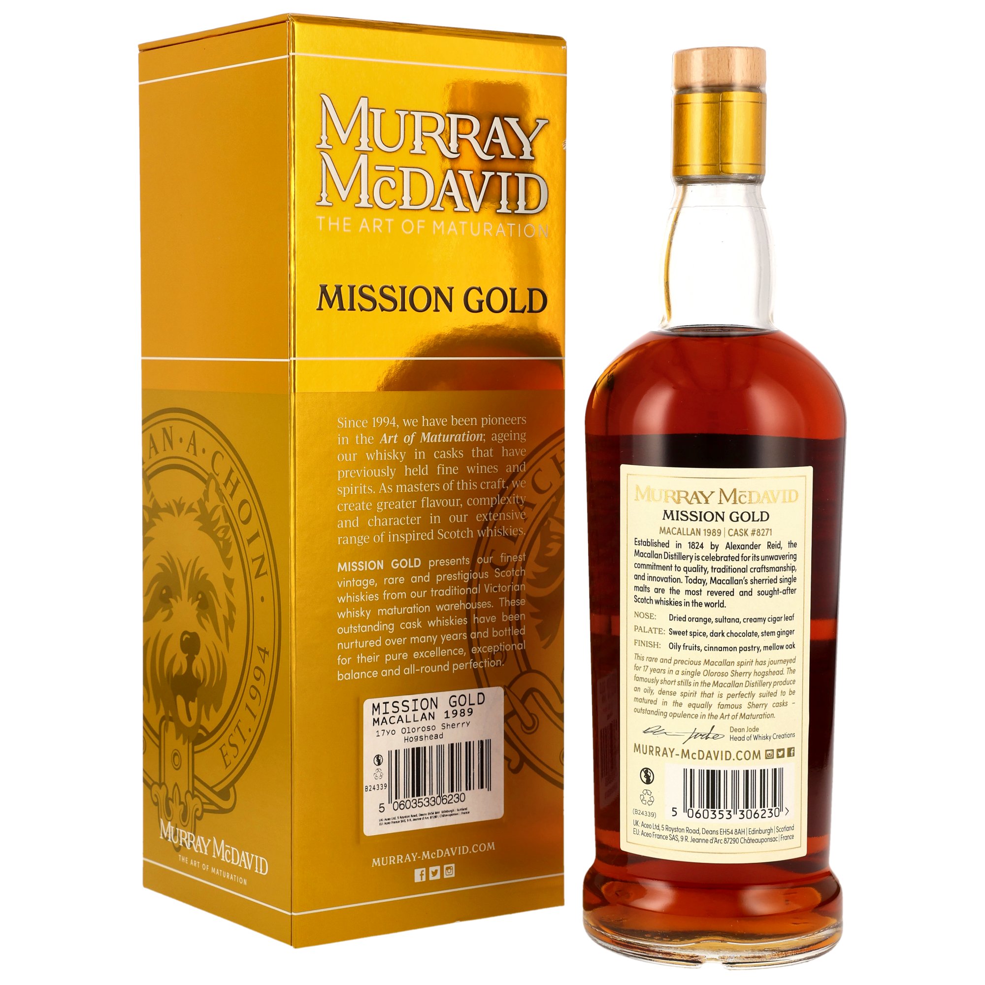 Macallan 1989 - 17 y.o. - Oloroso Sherry Hogshead #8271 - Murray McDavid