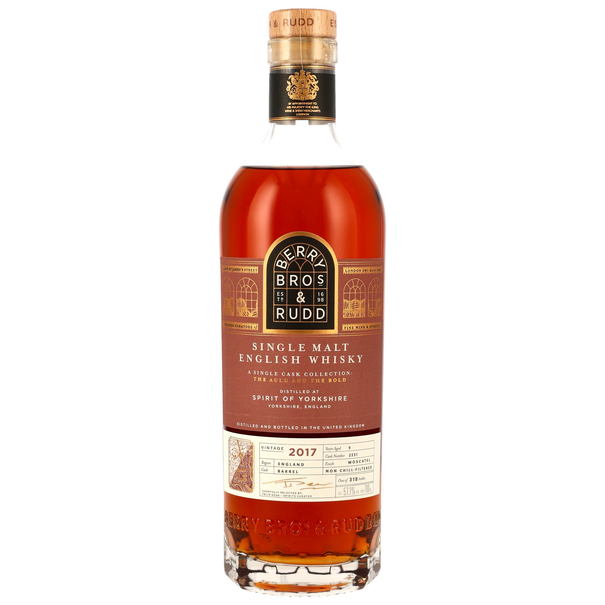 Spirit of Yorkshire 2017/2026 - 9 y.o. - Moscatel Cask Finish #2231 The Auld & The Bold (Berry Bros & Rudd)