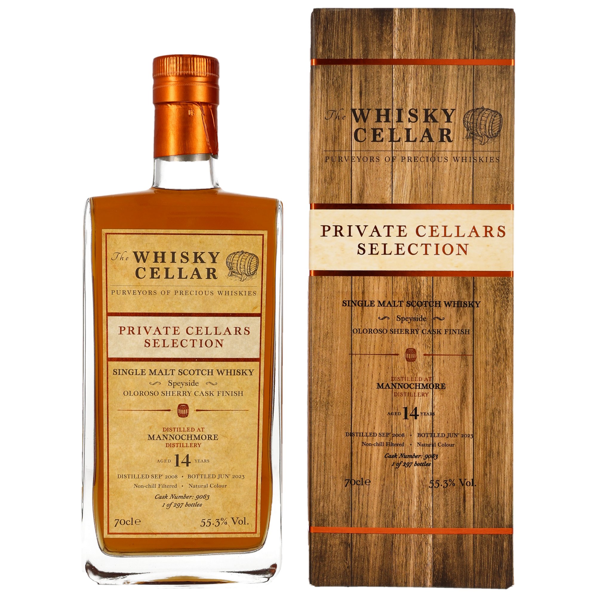 Mannochmore 2008/2023 - 14 y.o. -  #9063 (The Whisky Cellar)