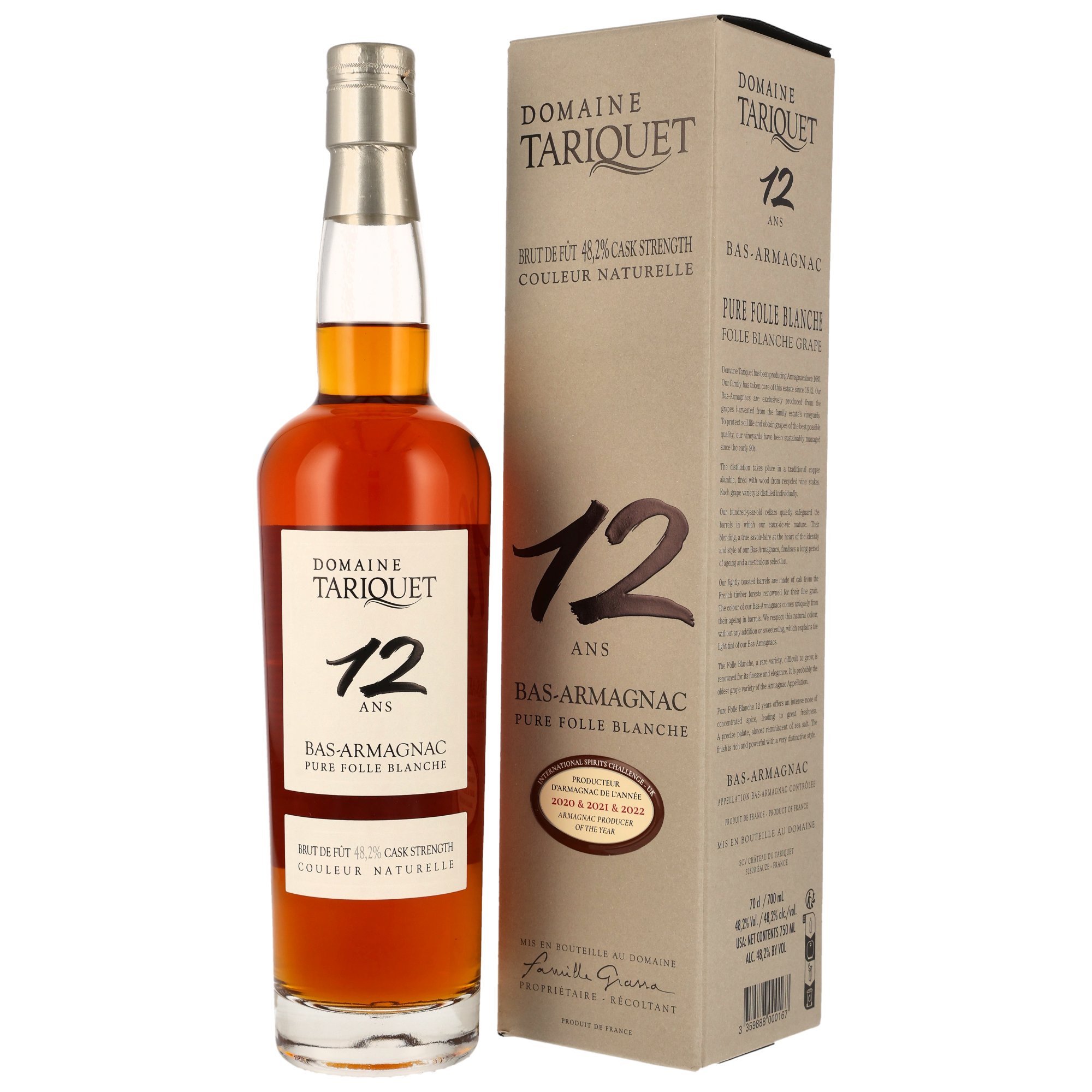 Tariquet Armagnac Folle Blanche 12 y.o.