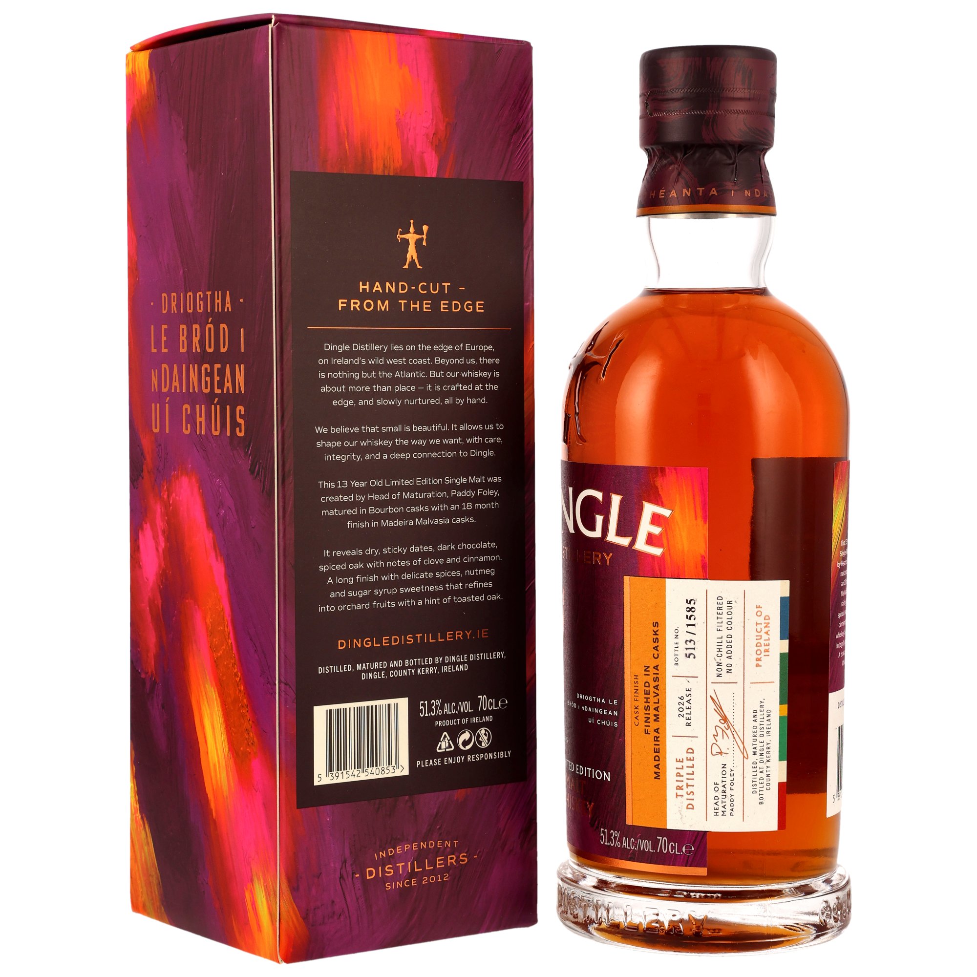 Dingle Single Malt Irish Whiskey - 13 y.o. - 2026 Release - Madeira Casks Finish - Limited Edition