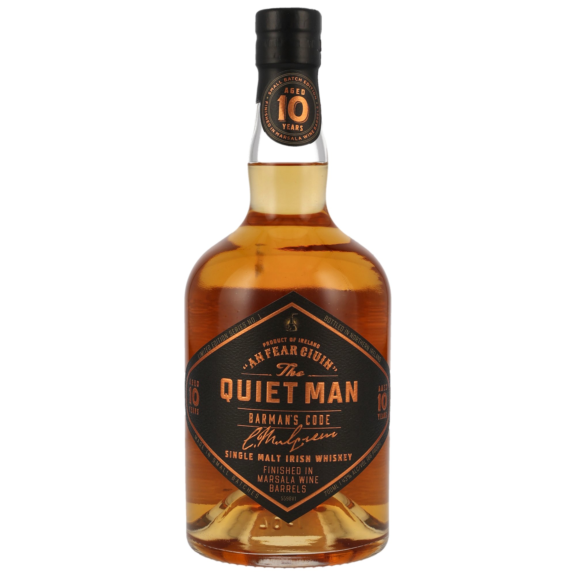 Quiet Man 10 y.o. Marsala Finish Barmans Code
