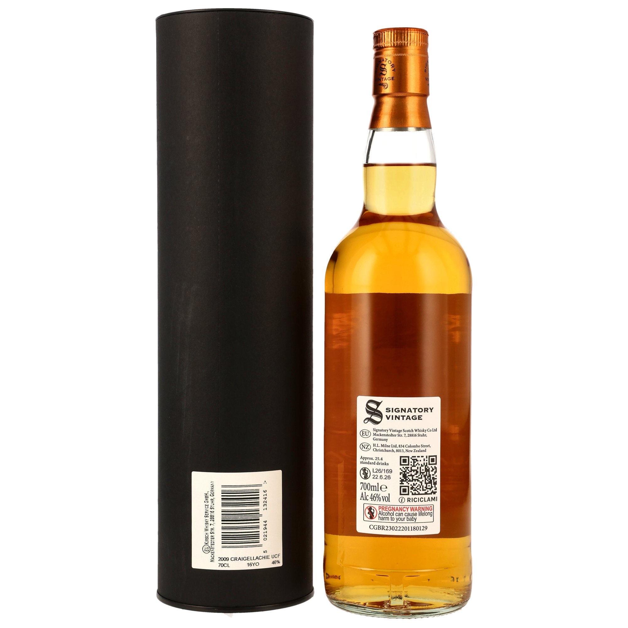 Craigellachie 2009/2026 - 16 y.o. - 1st Fill Bourbon Barrels - Sig un-chill
