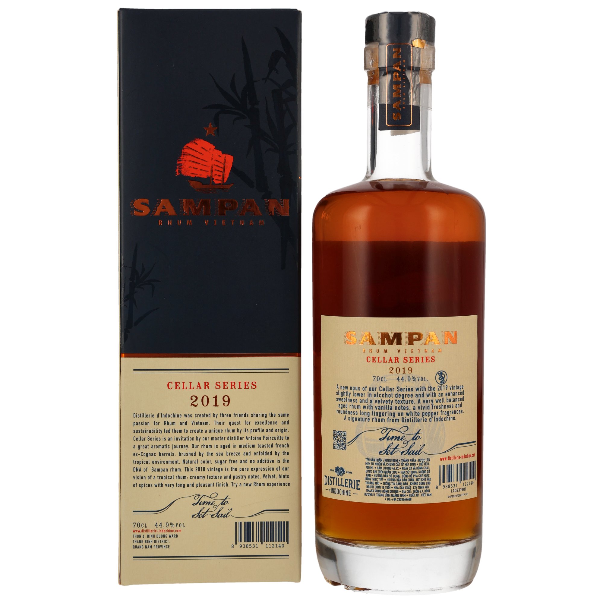 SAMPAN Rhum 2019/2023 - 3 y.o. - Cognac Cask - Cellar Series (Vietnam)