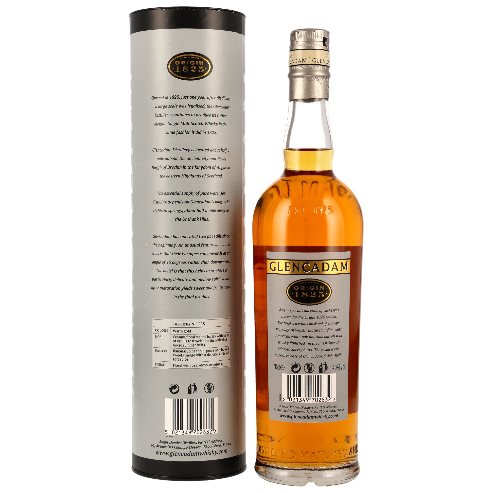 Glencadam Origin 1825 / "The Rather Elegant" in Tube