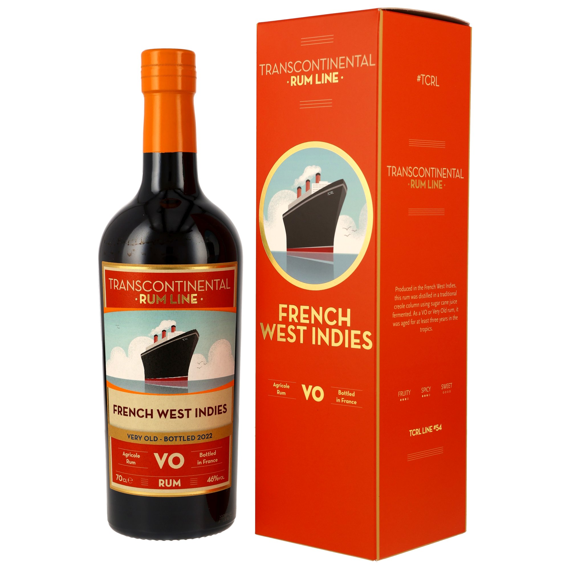 French West Indies VO Rum - Transcontinental Rum Line Neue EAN
