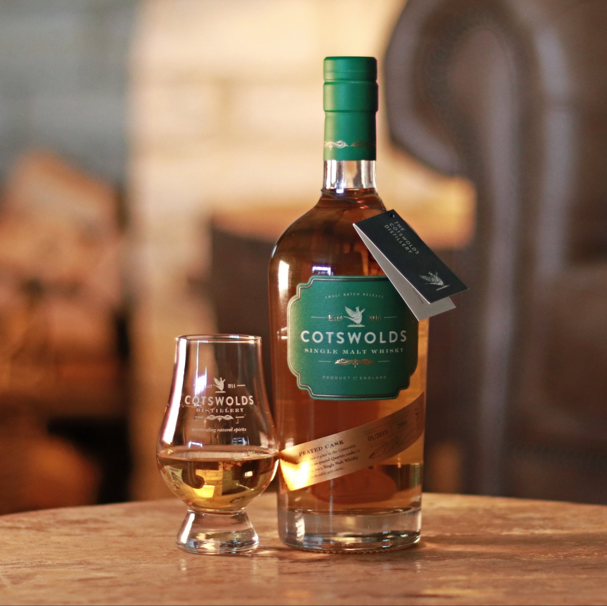 Cotswolds Peated Cask Single Malt Whisky - 59,6%