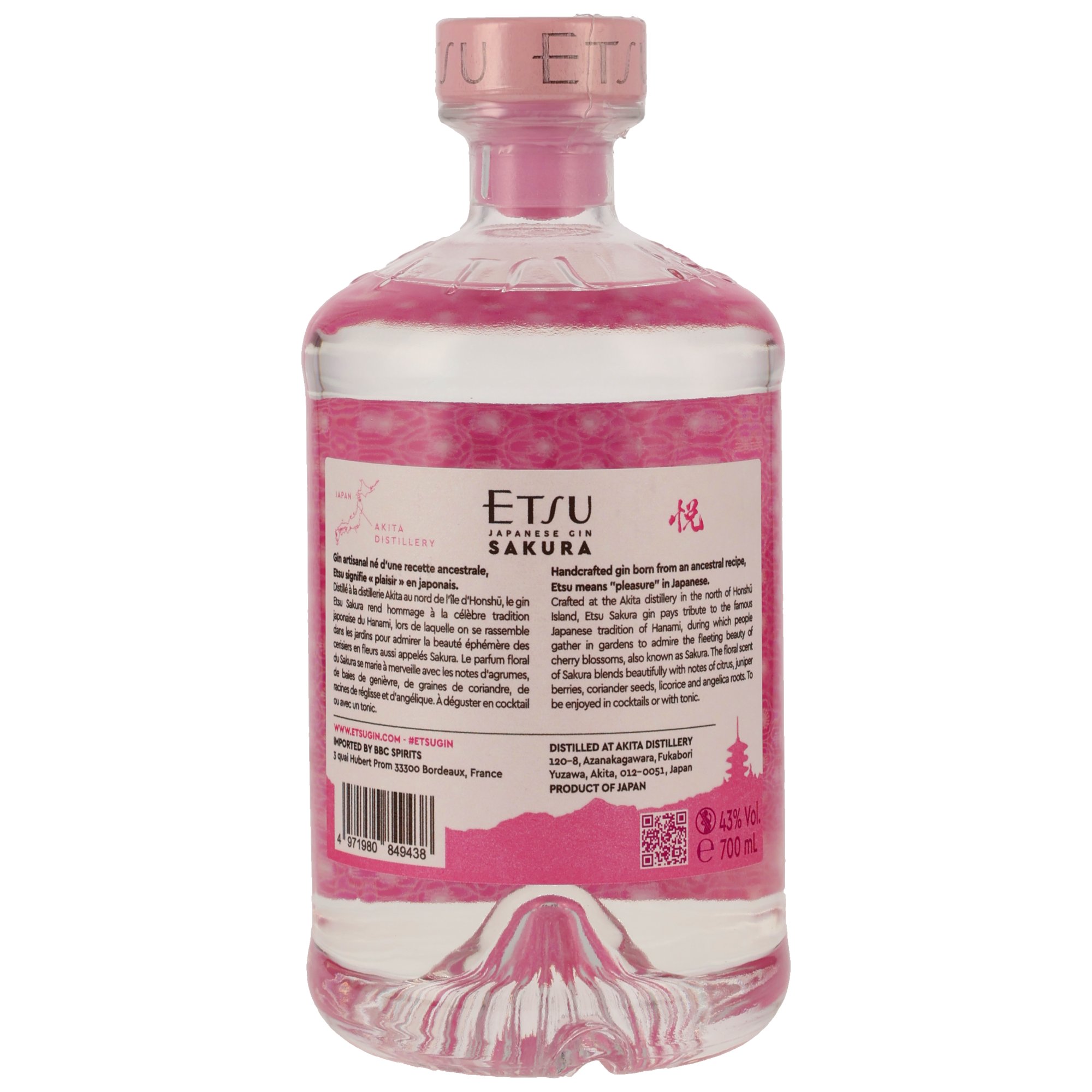 Etsu Sakura Japanese Gin ohne GP