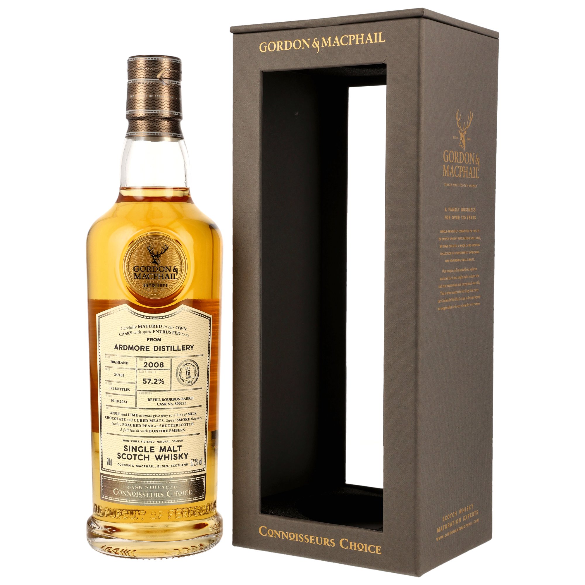 Ardmore 2008/2024 - 16 y.o. - Refill Bourbon Barrel #800223 - G&M CC CS