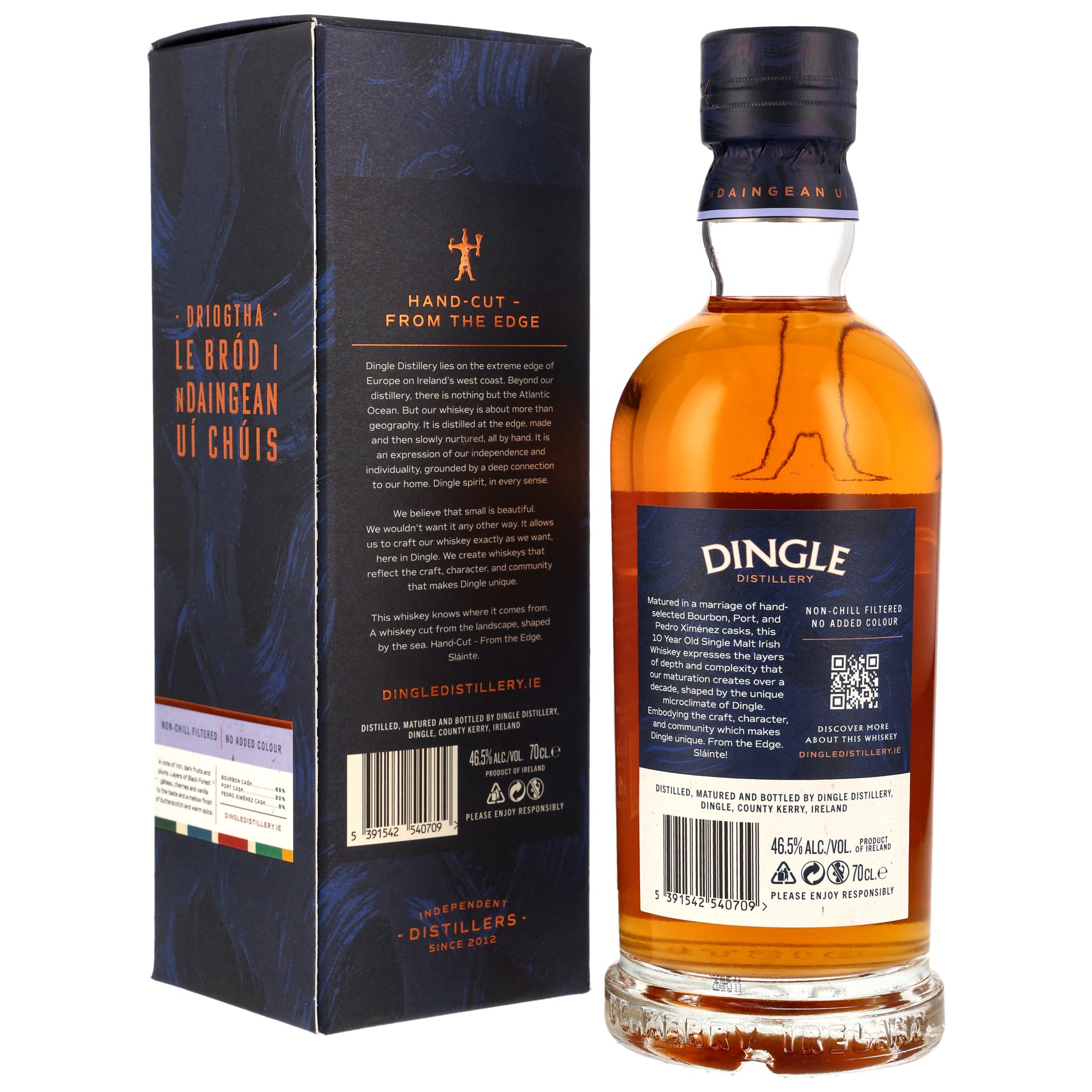 Dingle 10 y.o. Single Malt Irish Whiskey - Bourbon, Port & PX Sherry Cask