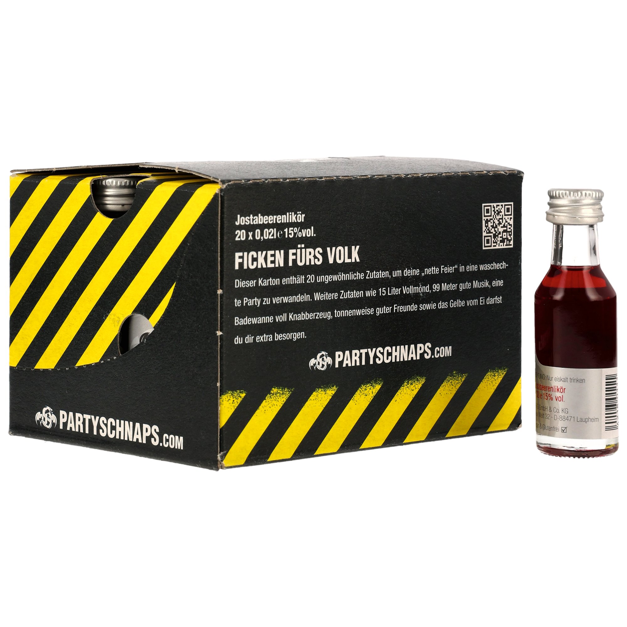 FICKEN Likör (Jostabeeren) 20x0,02l Minis - Abgabe nur als VE