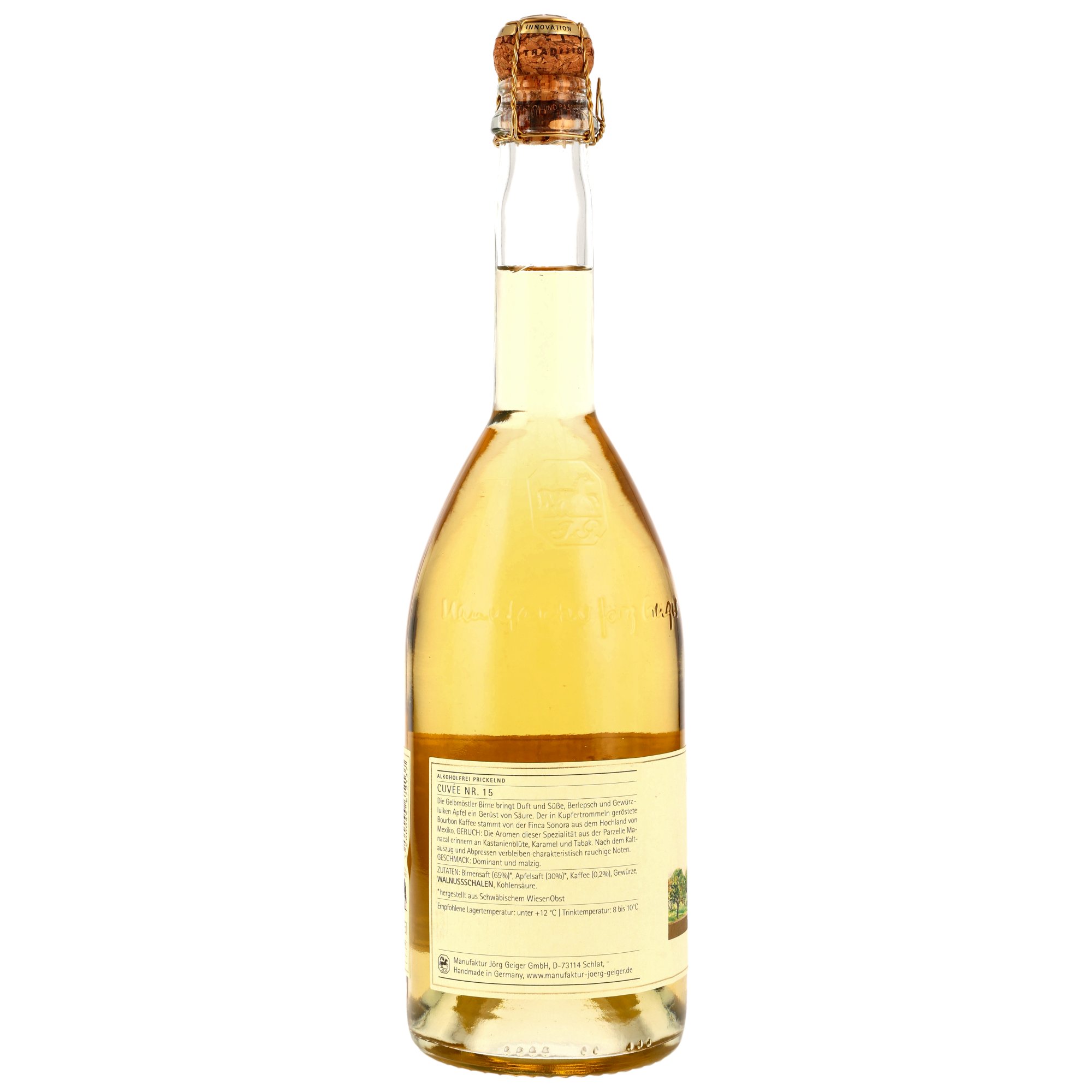 Cuvee Nr. 15 Alkoholfrei - MHD Artikel - Manufaktur Jörg Geiger