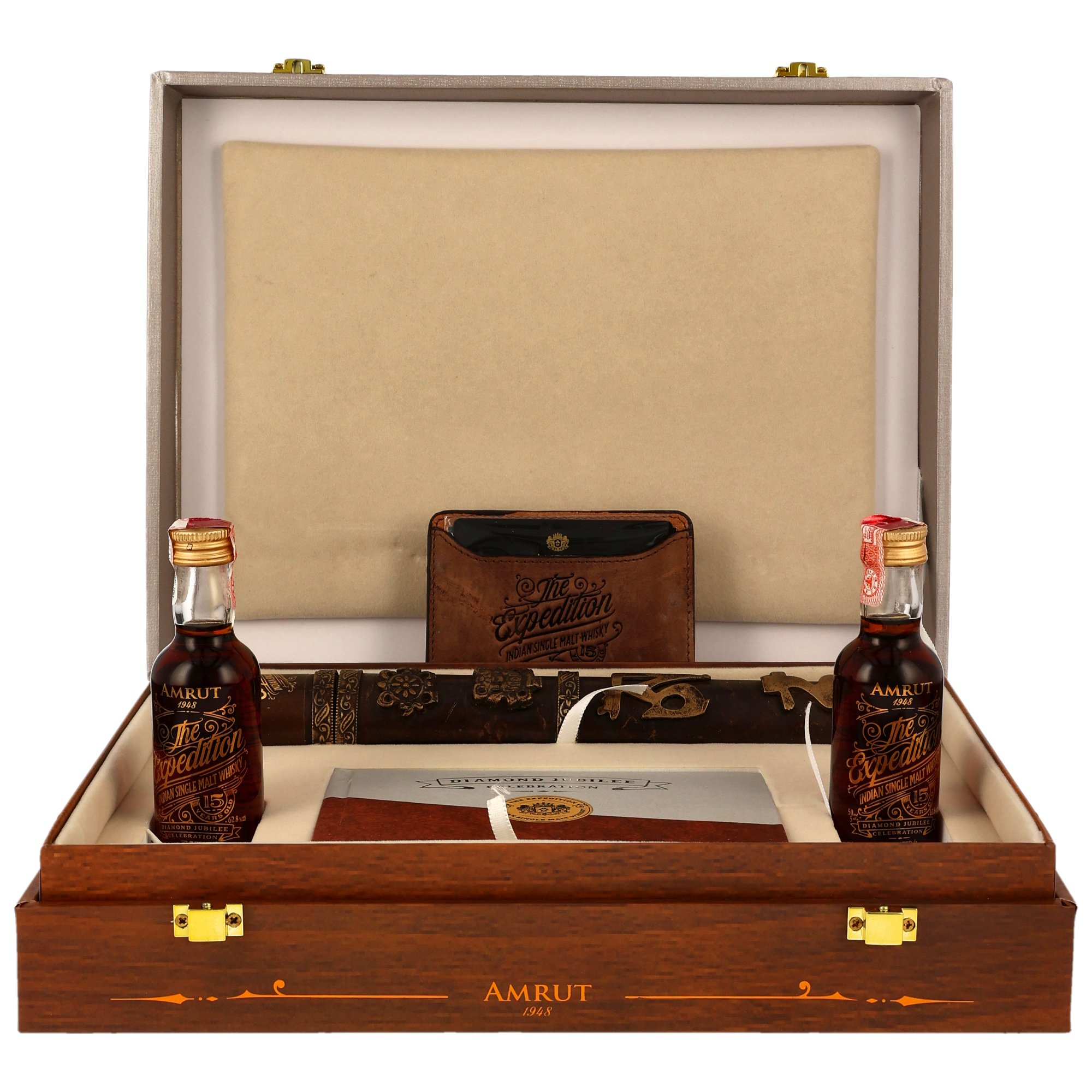 Amrut Expedition Single Malt Whisky - PX Sherry Butt, Ex-Bourbon Reverse Finish + 2x 5cl Mini