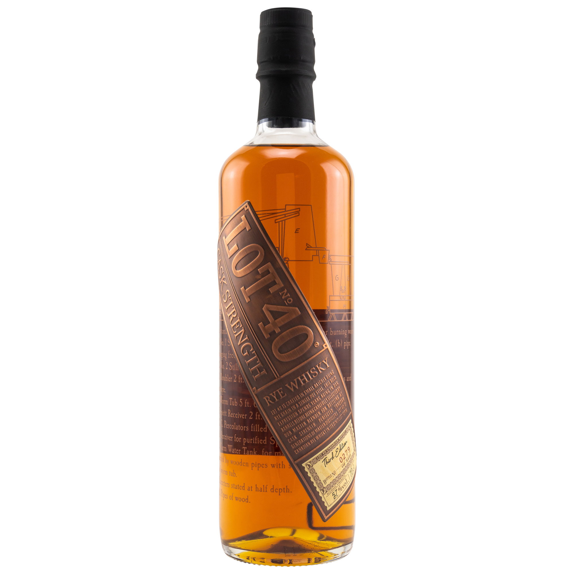 Lot No.40 Cask Strength 100% Rye Whisky