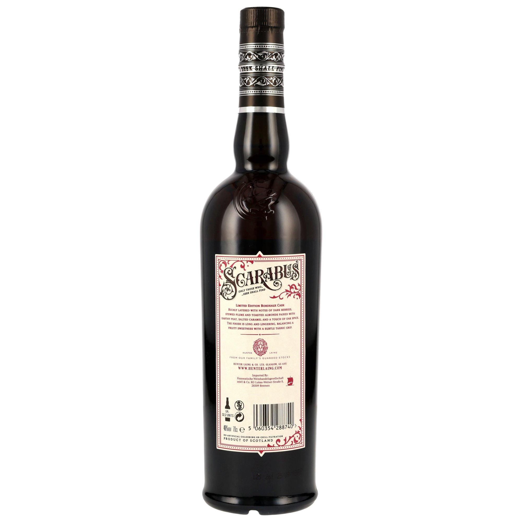 Scarabus Islay Single Malt - Bordeaux Cask - Hunter Laing