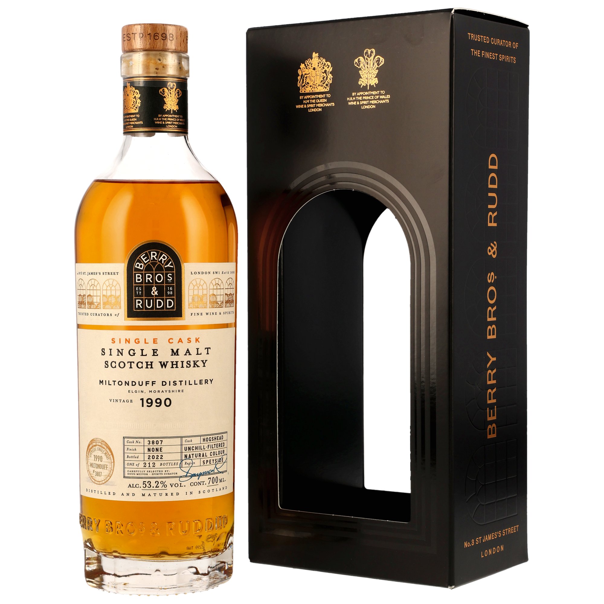 Miltonduff 1990/2022 - #3807 - (Berry Bros & Rudd)