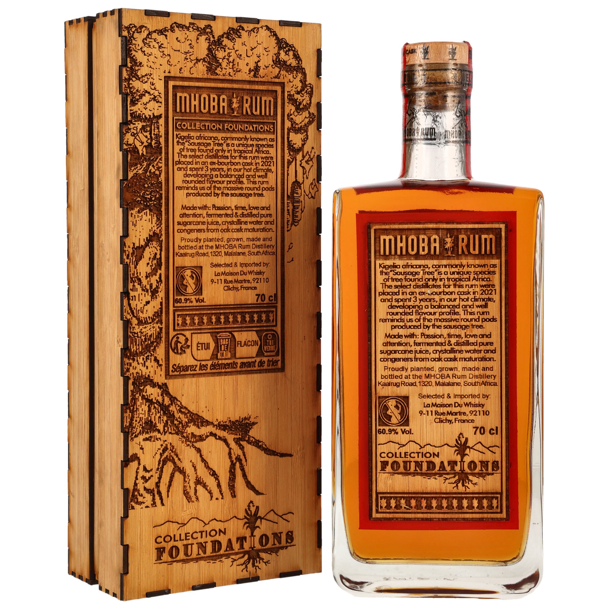 Mhoba Kigelia Rum 2021/2024 - 3 y.o. - Bourbon Cask #WRD 1 - Foundations