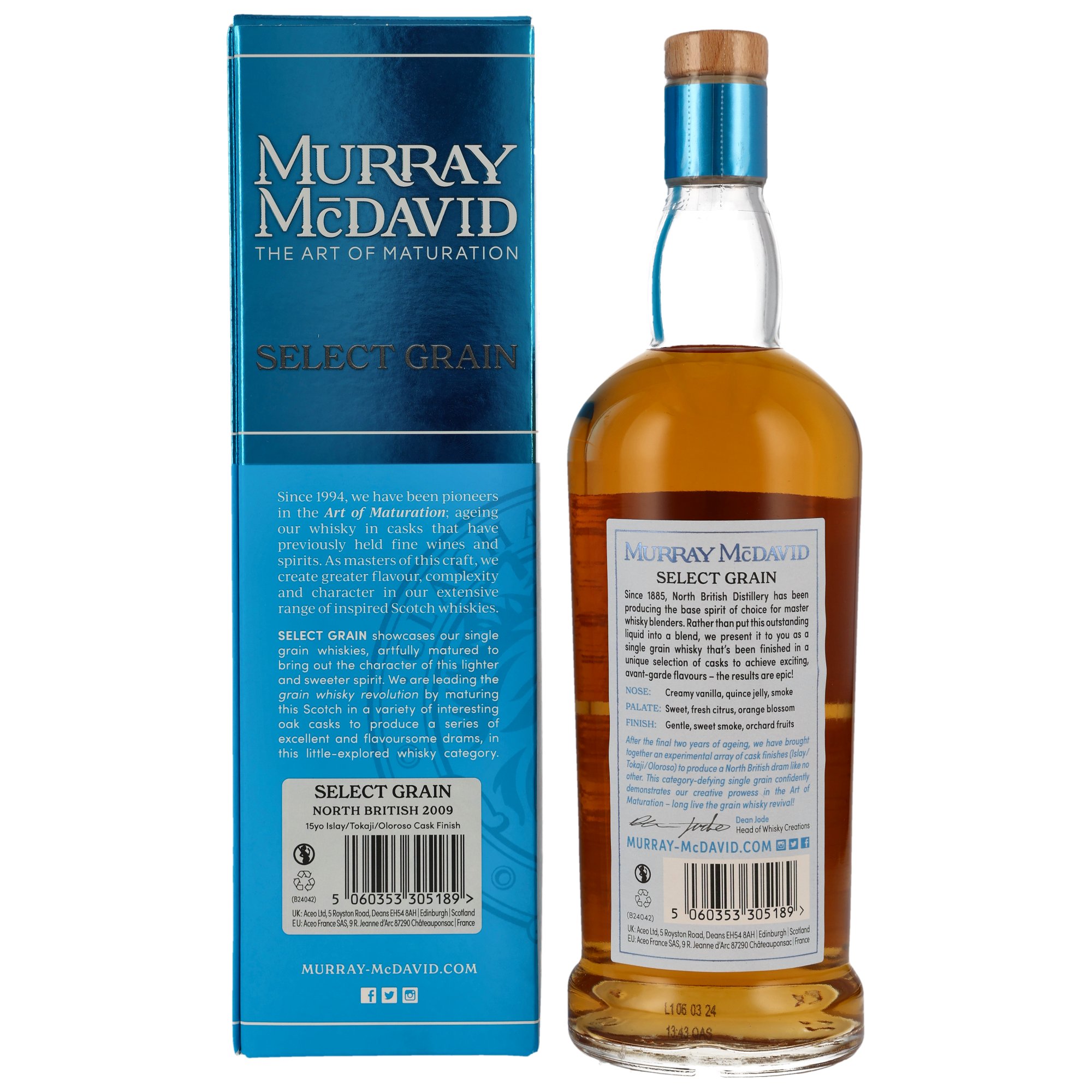 North British 2009/2024 - 15 y.o. - Islay/Tokaji/Oloroso Cask - Murray McDavid