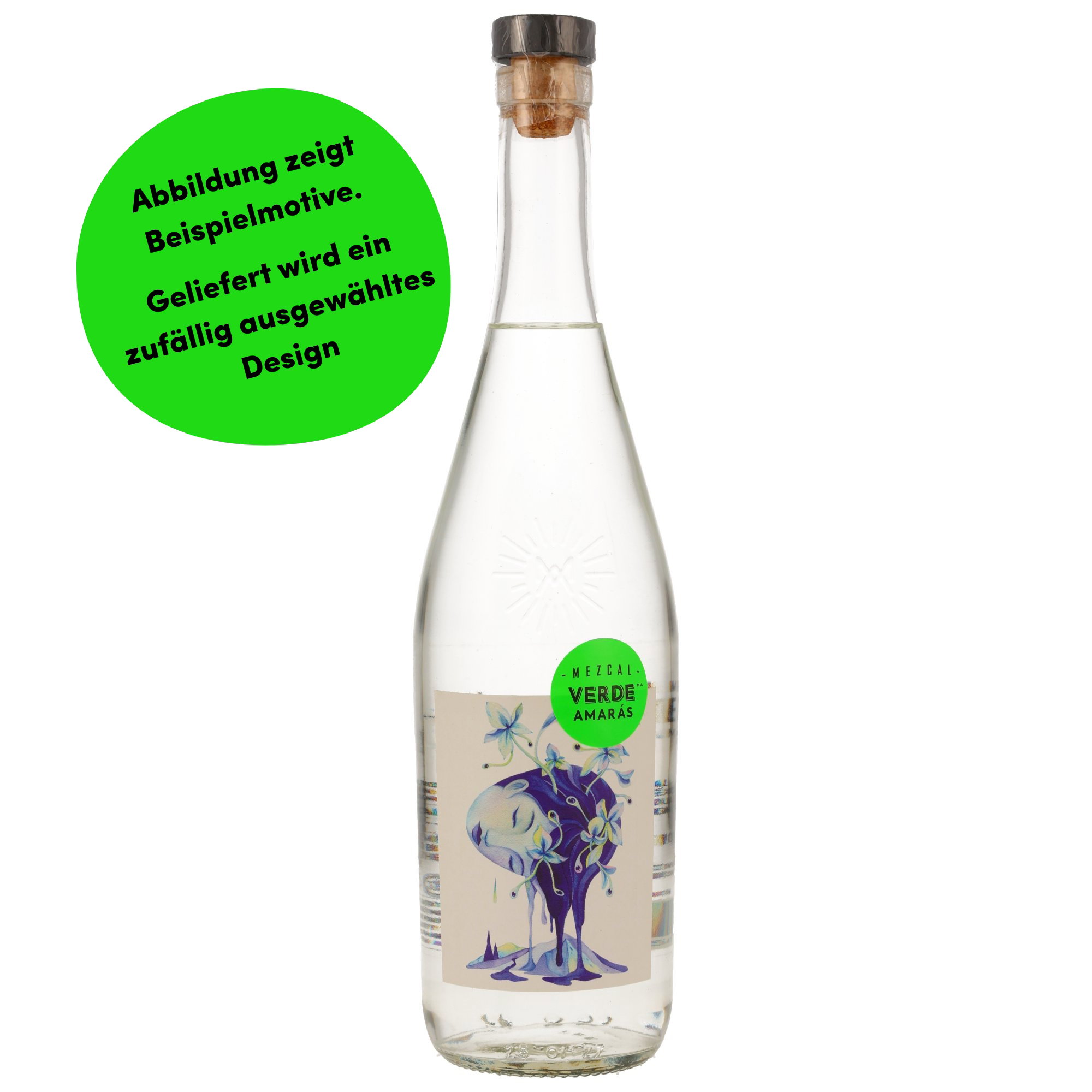Amaras Verde Mezcal - Überraschungsetikett von versch. Künstlern