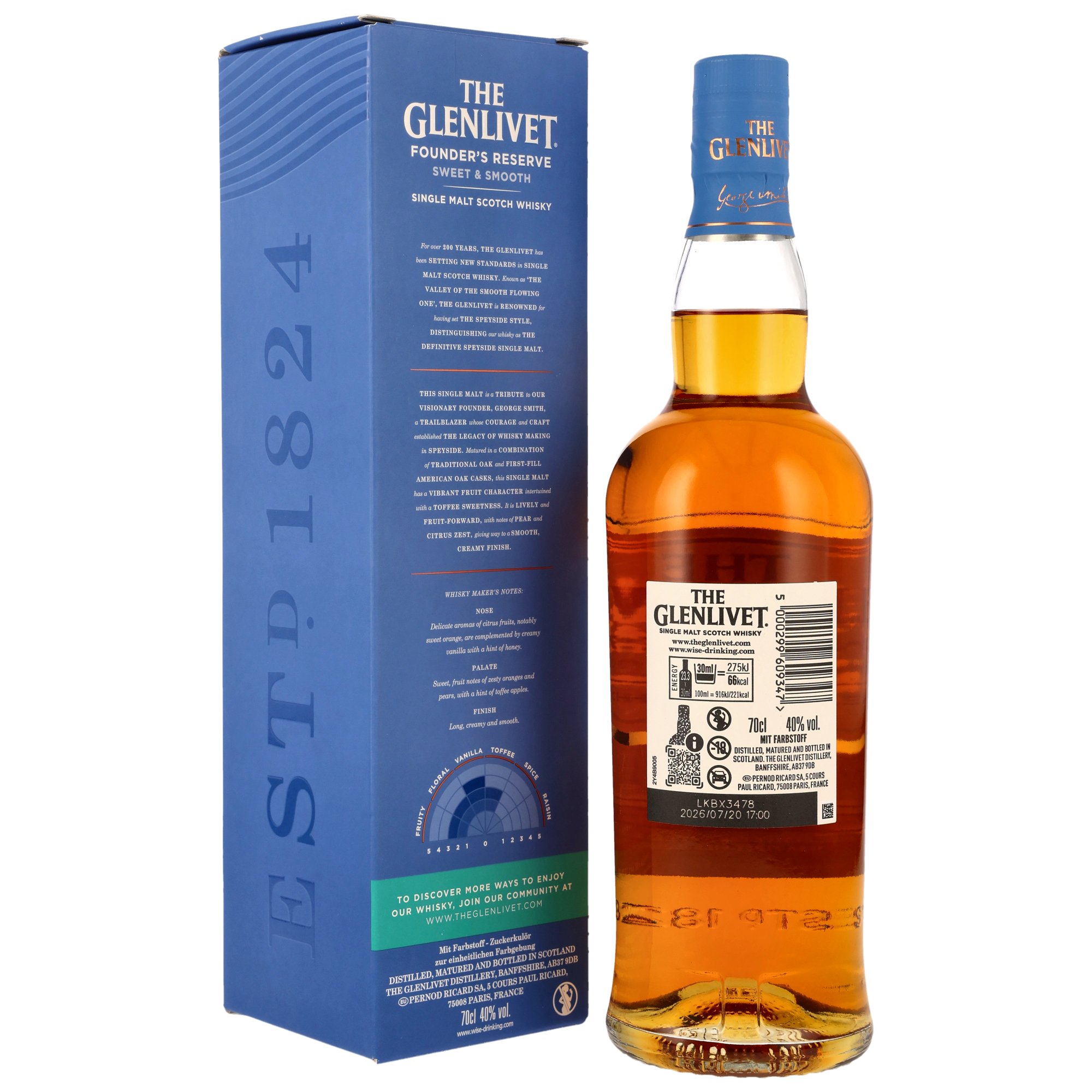 Glenlivet Founders Reserve American Oak Selection - neue Ausstattung