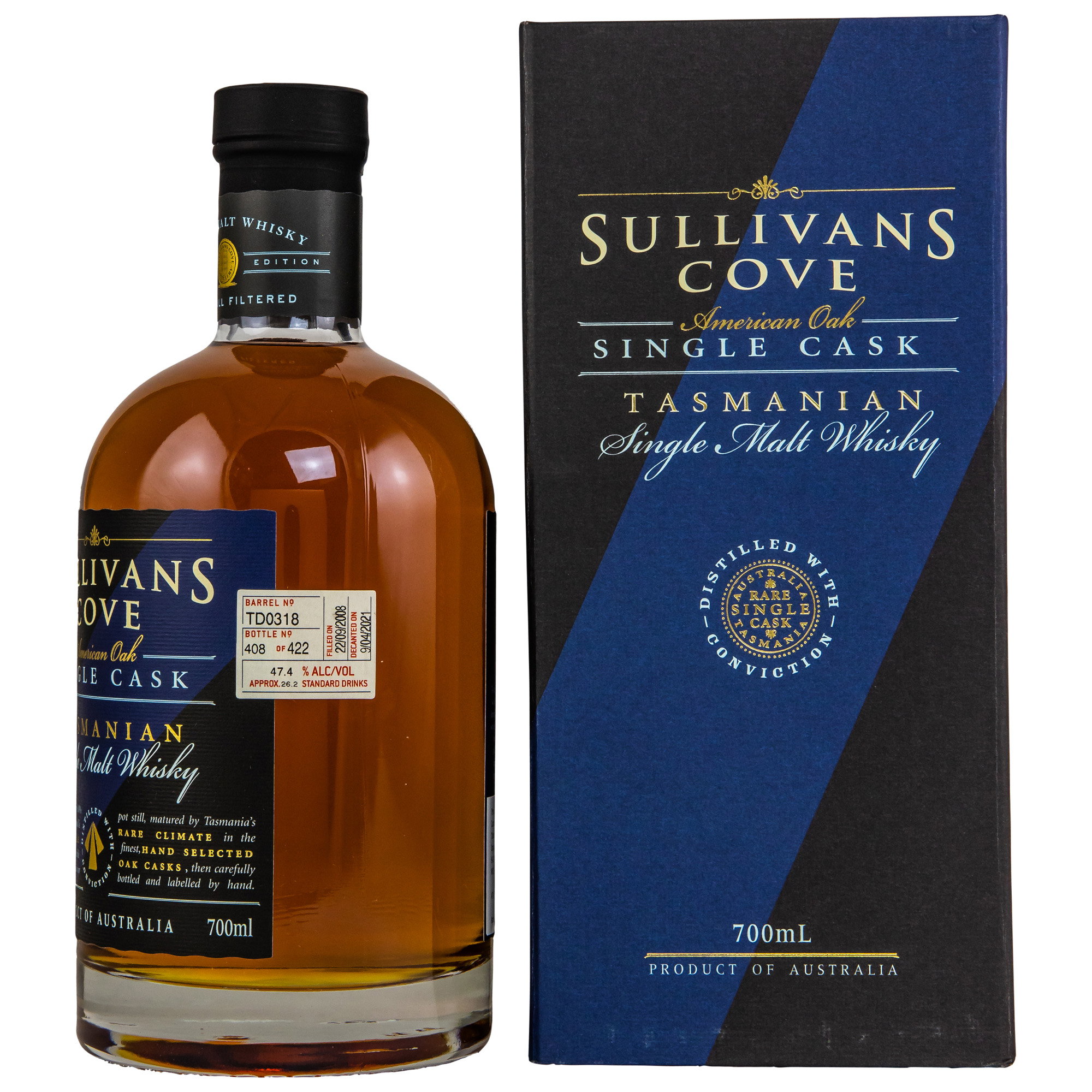 Sullivans Cove ex-Tawny Single Cask #TD0318
