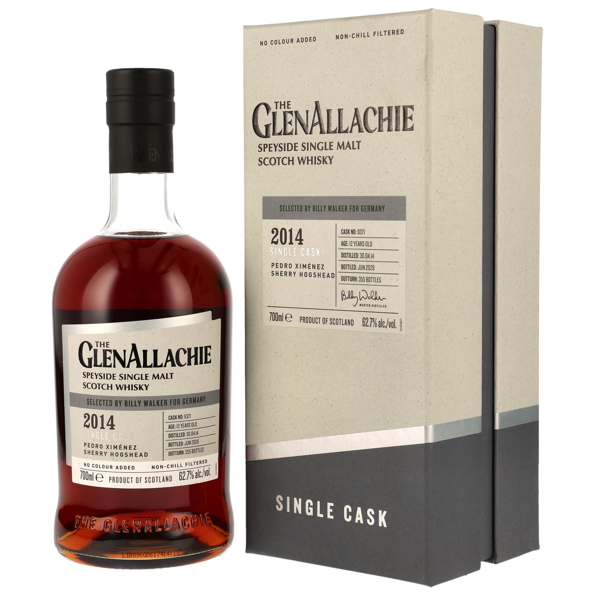GlenAllachie 2014/2026 - 12 y.o. - PX Sherry Hogshead #9371