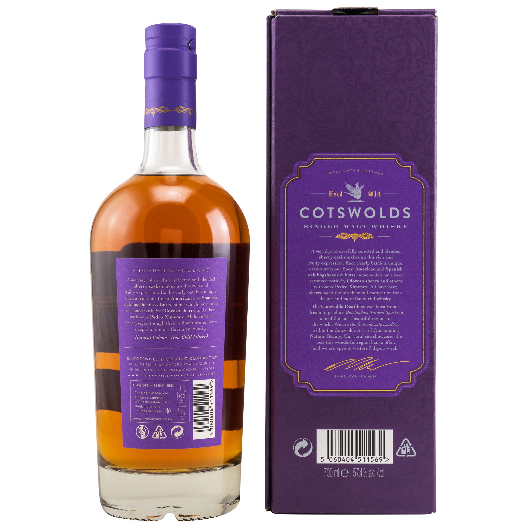 Cotswolds Sherry Cask Single Malt Whisky