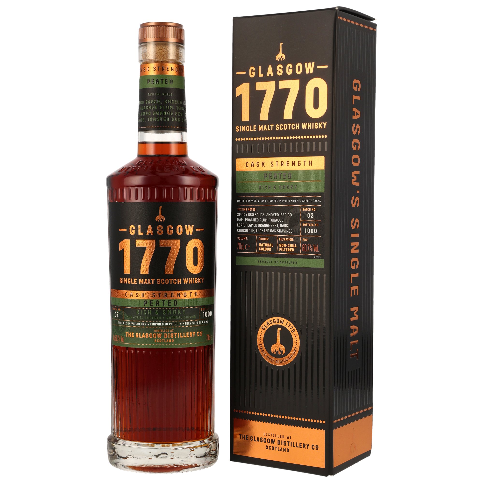 Glasgow 1770 - Peated Cask Strength Batch 2